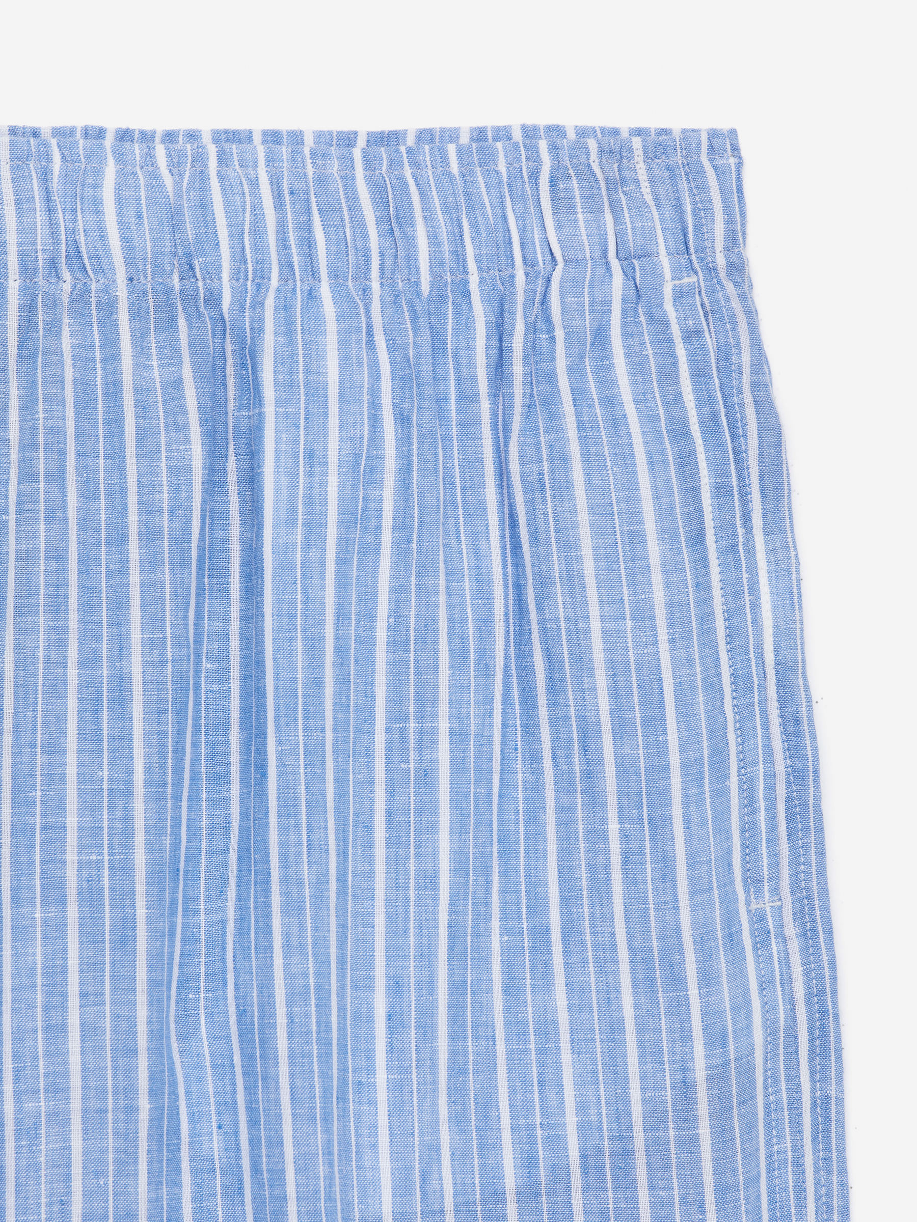 Linen Trousers - Blue/White - Relaxed fit - Women - StillMedia/DescriptiveDetail - 1