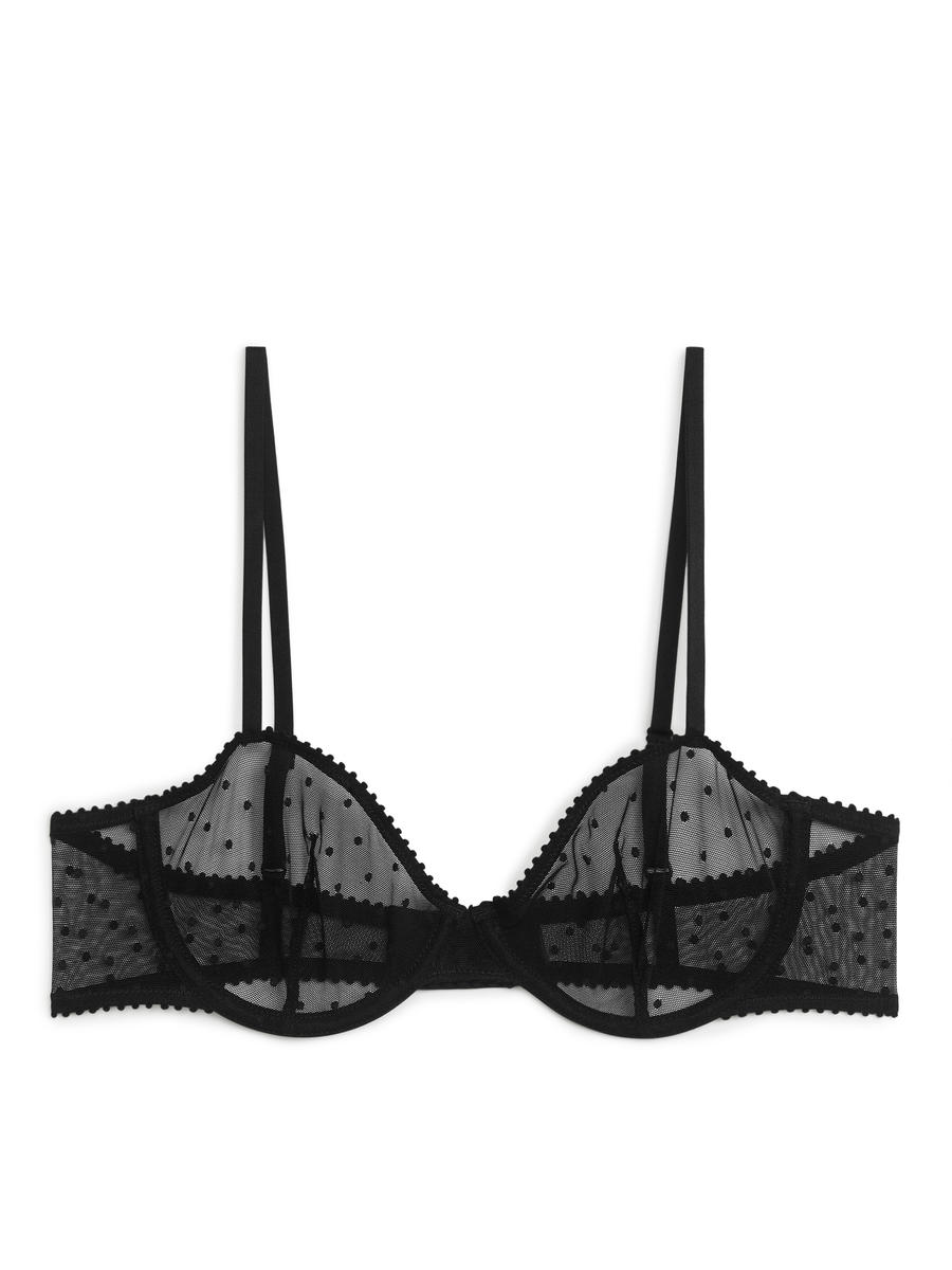 Balconette Mesh Bra-#272628-6142