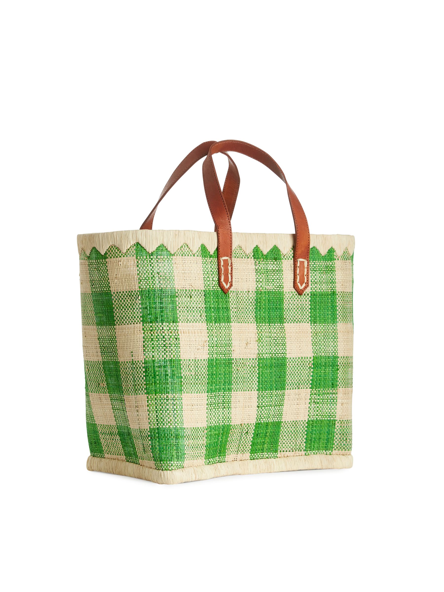 A World of Craft Small Raffia Bag - Green/Beige - Women - StillMedia/DescriptiveStillLife - 2