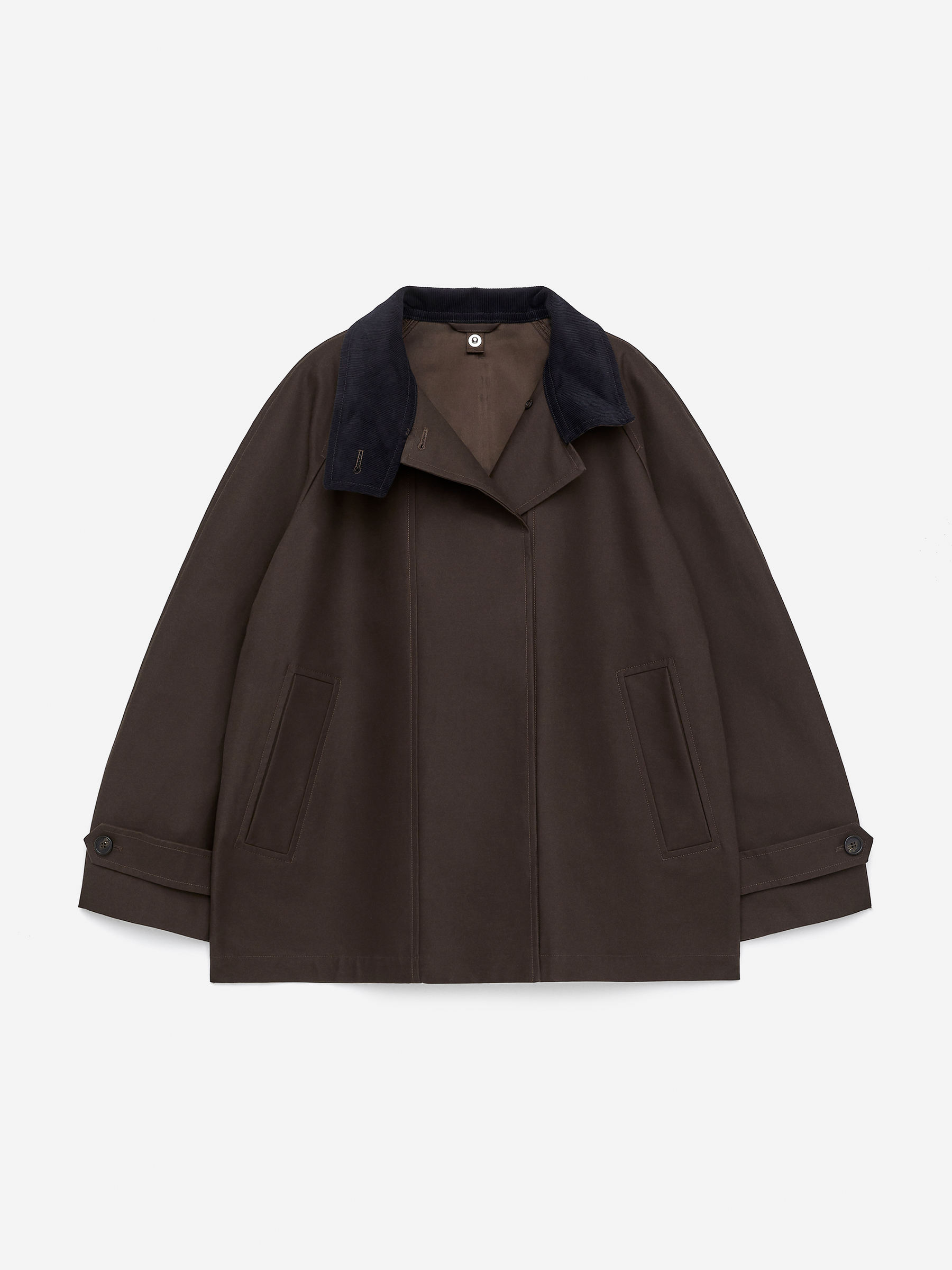 Cotton Jacket - Dark Brown - Loose fit - Women - StillMedia/DescriptiveStillLife - 2