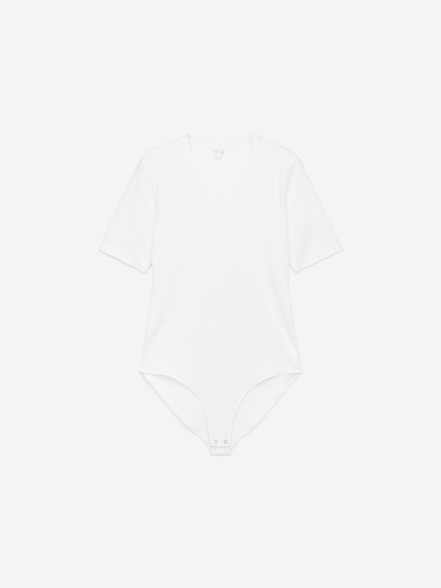 Ribbed Bodysuit-#FFFFFF-15555