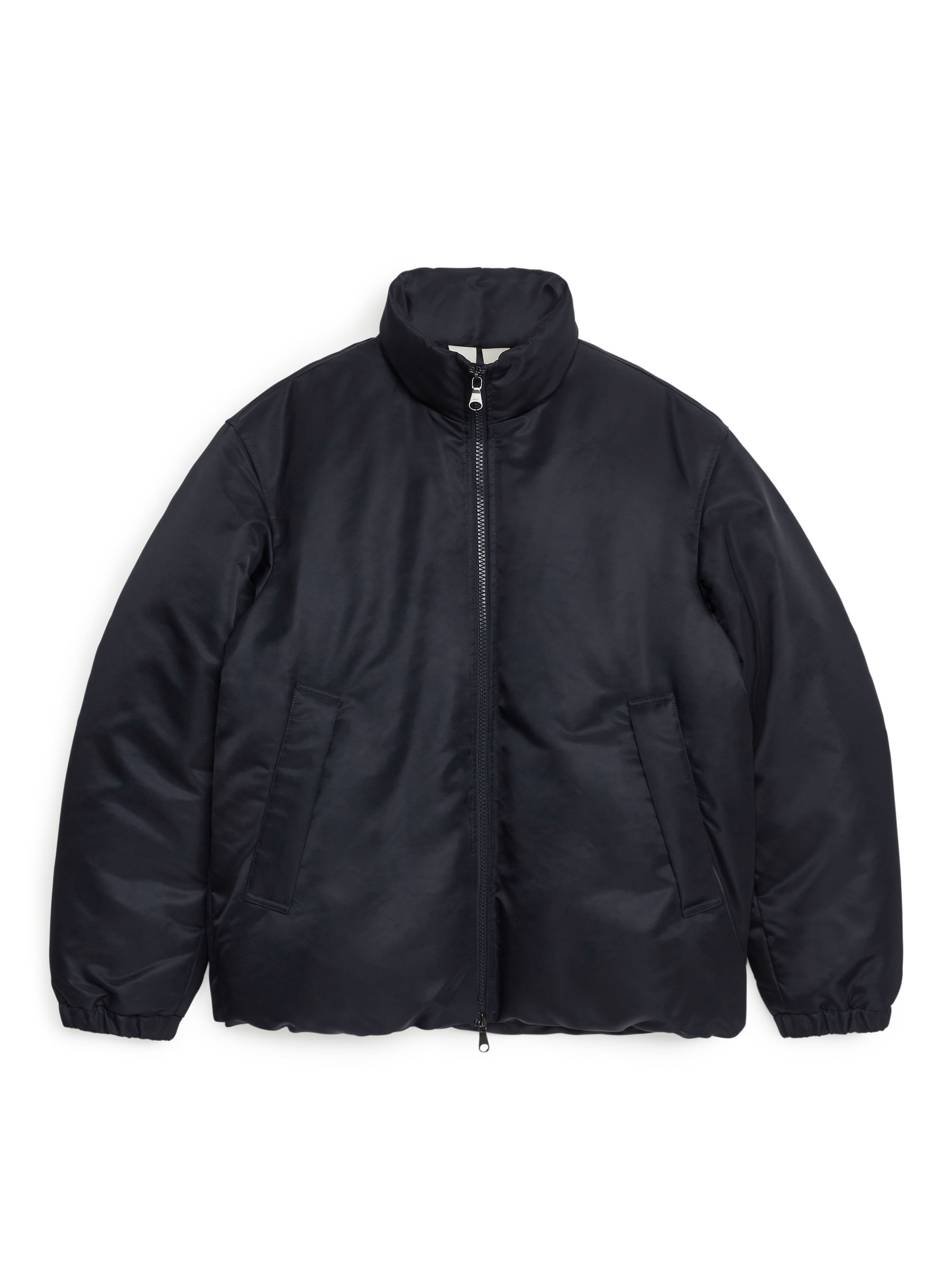 Upcycled Down Padded Jacket-#2F3237-7027