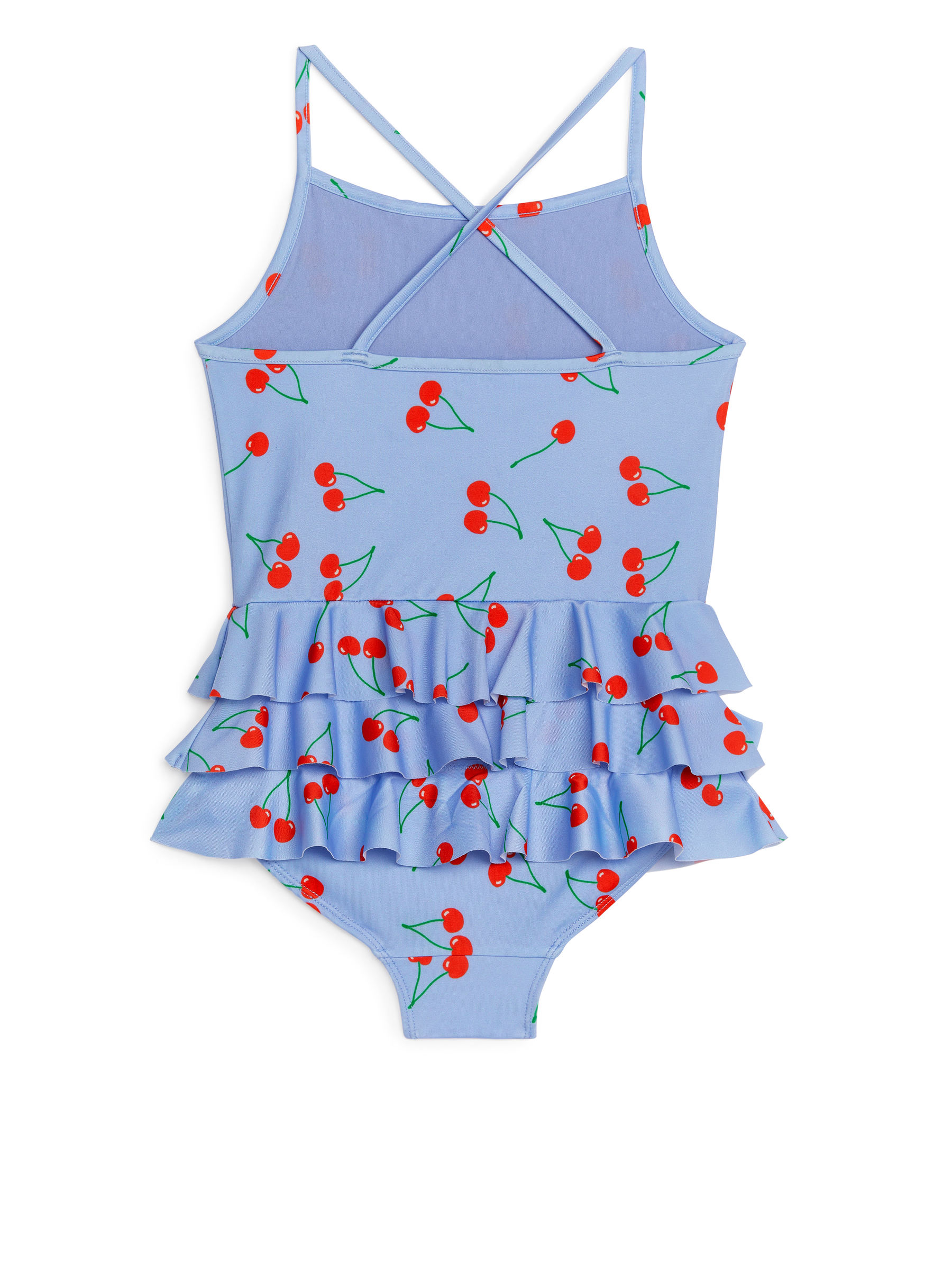 Frill Swimsuit - Blue - Regular fit - Children - StillMedia/DescriptiveStillLife - 2