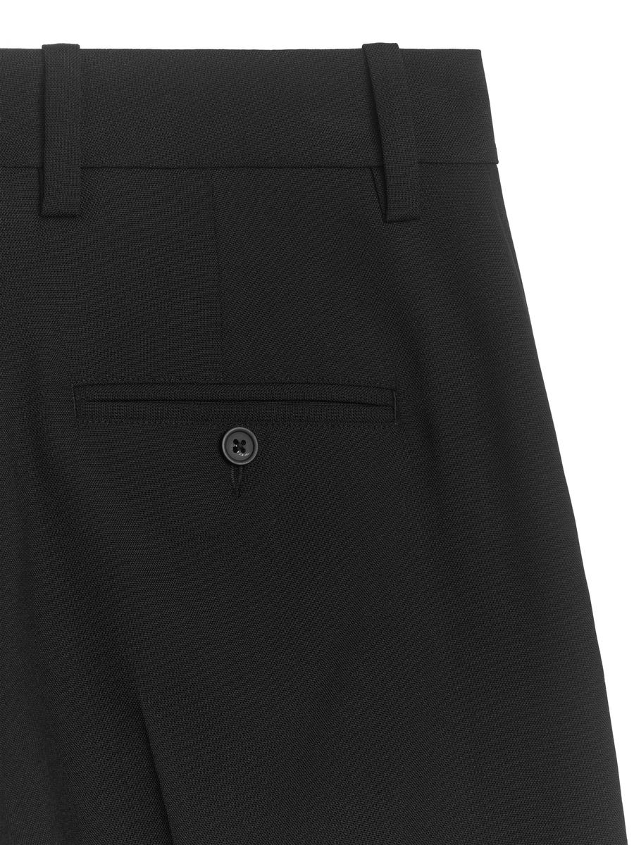 Elegante Wollshorts - Schwarz - Relaxed Fit - Women - 1226335001