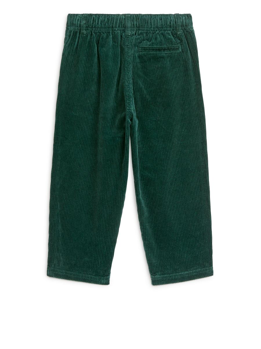 Corduroy Trousers-#384440-2265