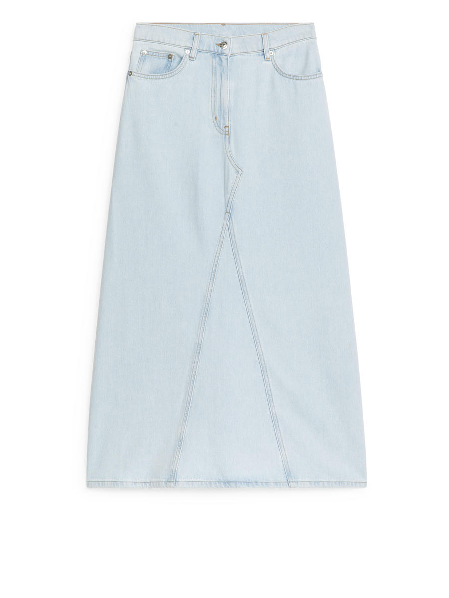 Maxi Denim Skirt - Light Blue - Regular fit - Women - 1200244003