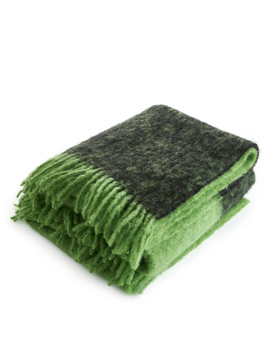 Stackelbergs Stockholm Mohair Blanket - Green - Homeware - 1201052002