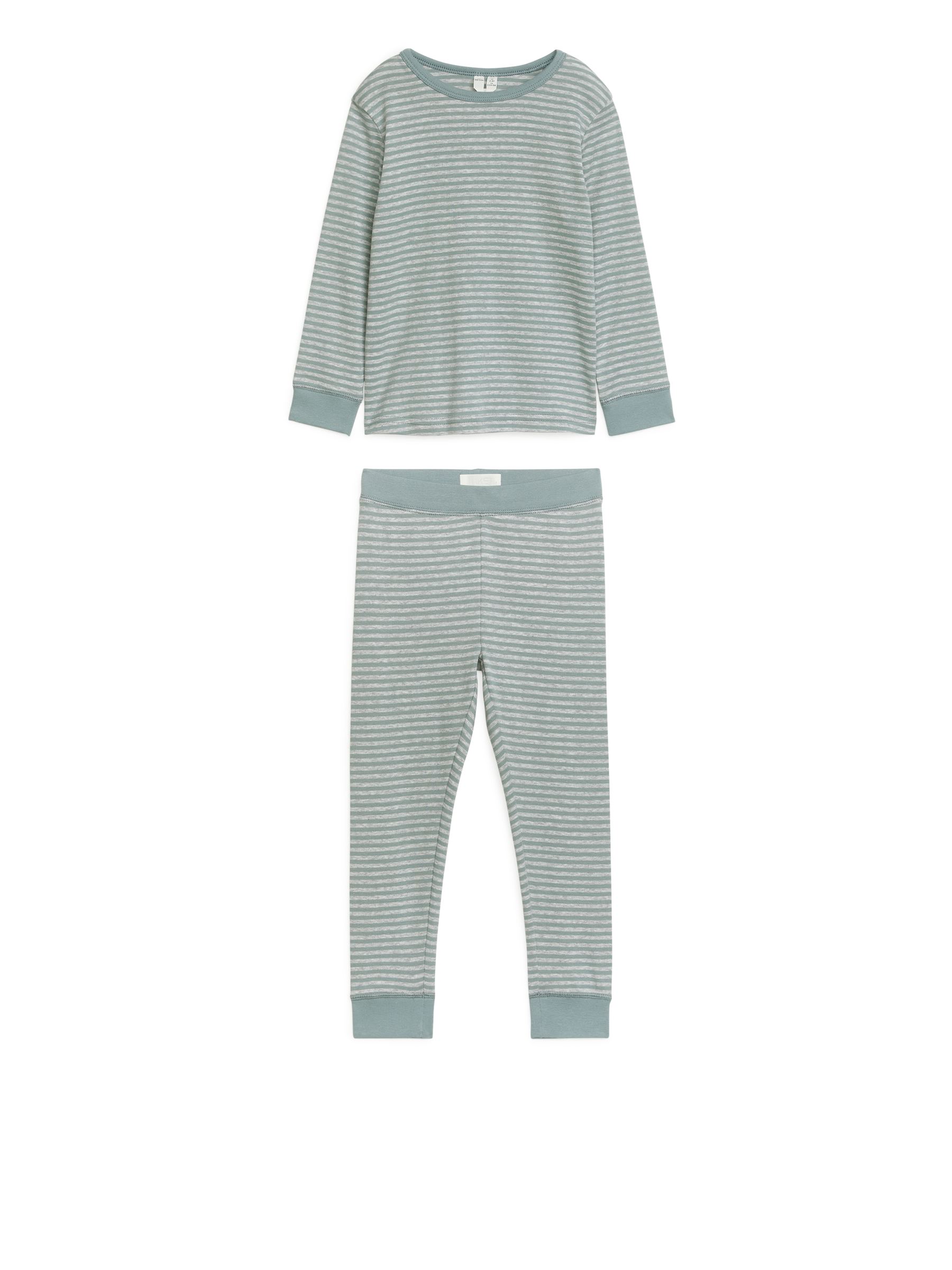 Jersey-Pyjama - Dusty Turquoise/Grey - Regular Fit - Children - StillMedia/DescriptiveStillLife - 1