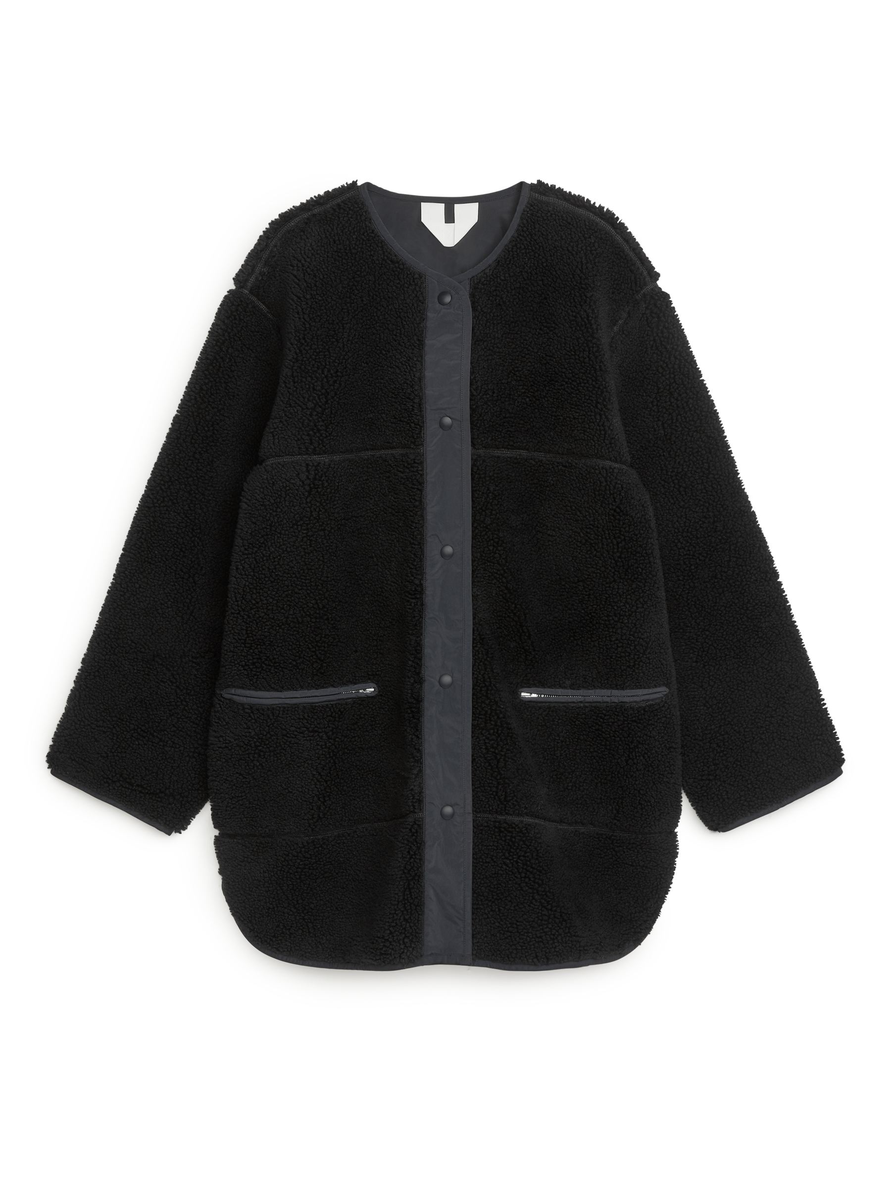 Soft Pile Jacket - Black - Corte estándar - Women - StillMedia/DescriptiveStillLife - 1