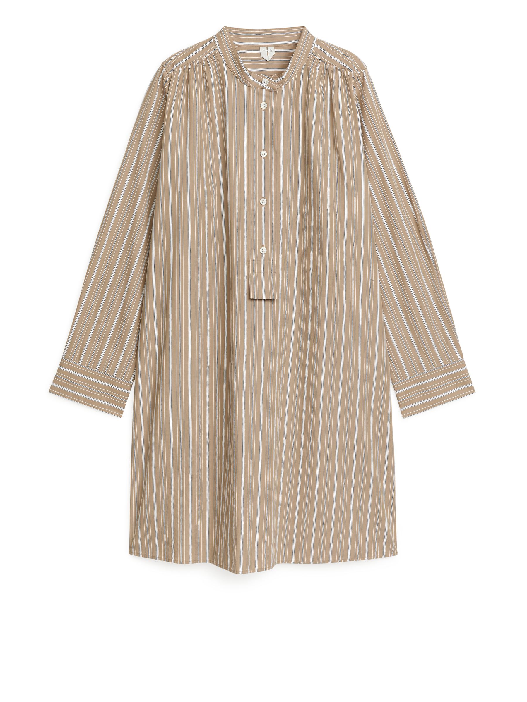 Hemdblusenkleid im Schlupfstil - Beige - Relaxed Fit - Women - StillMedia/DescriptiveStillLife - 1