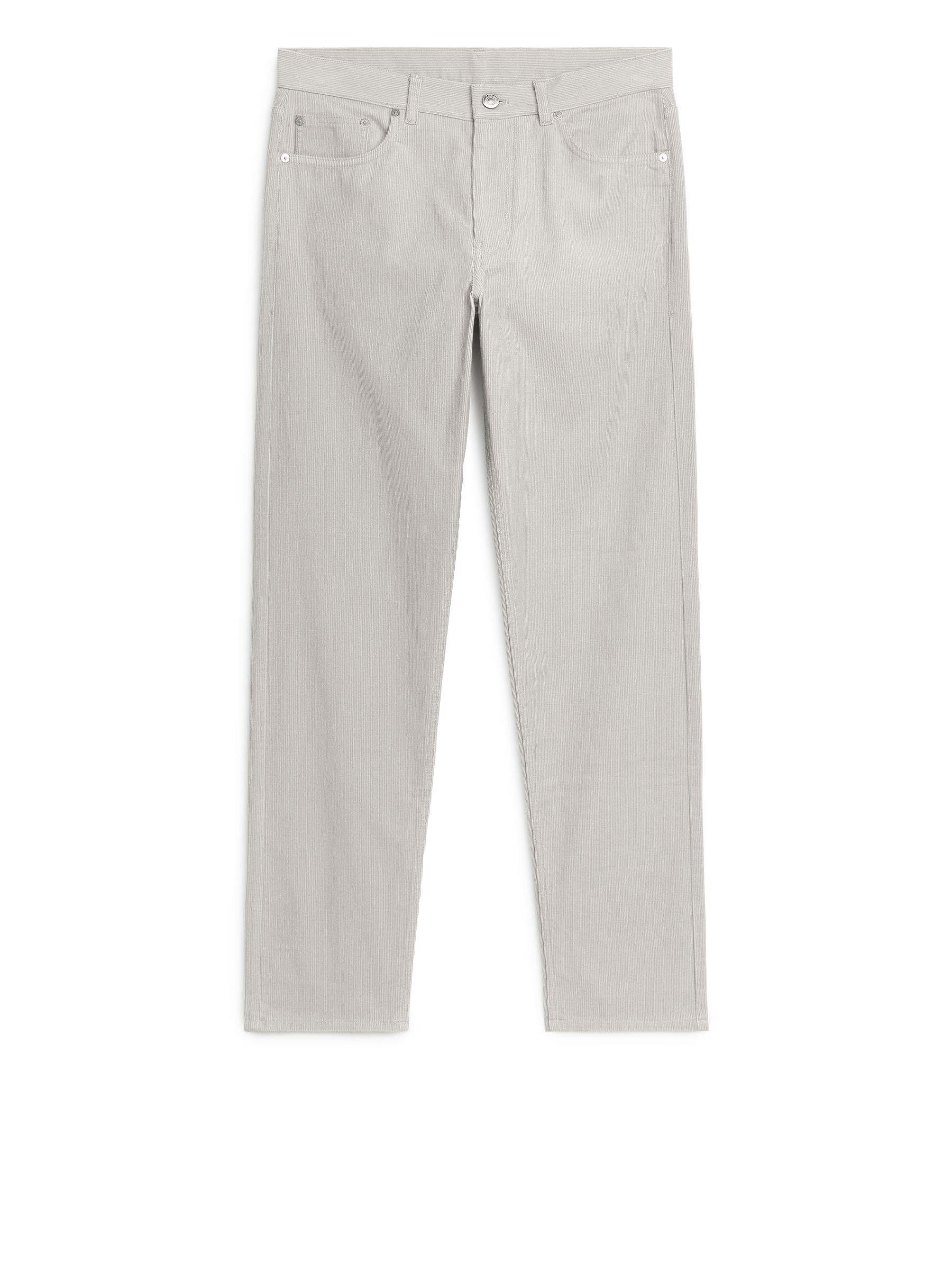 Corduroy Trousers - Light Grey - Slim fit - Men - StillMedia/DescriptiveStillLife - 2