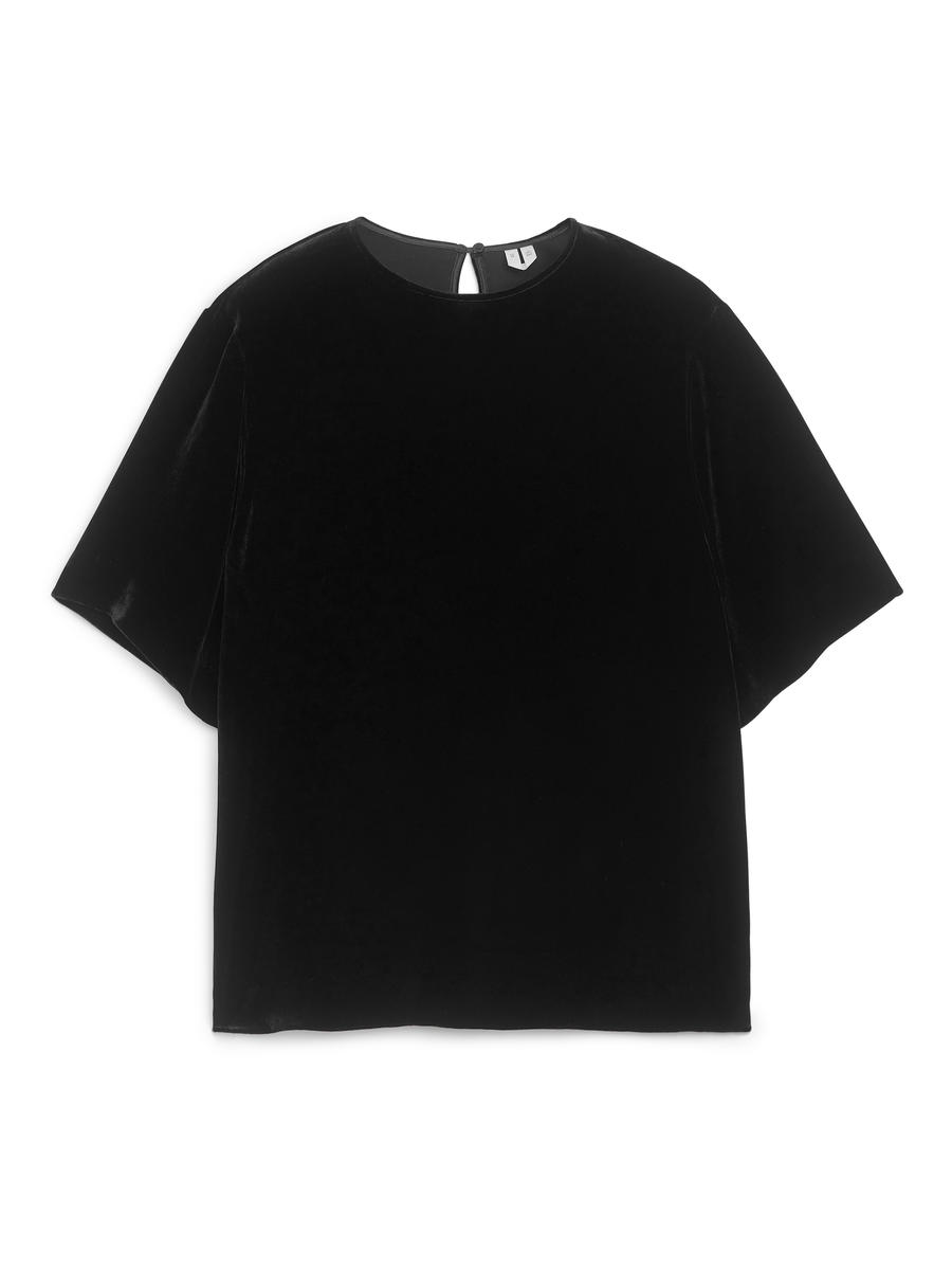 Velvet T-Shirt-#272628-12946