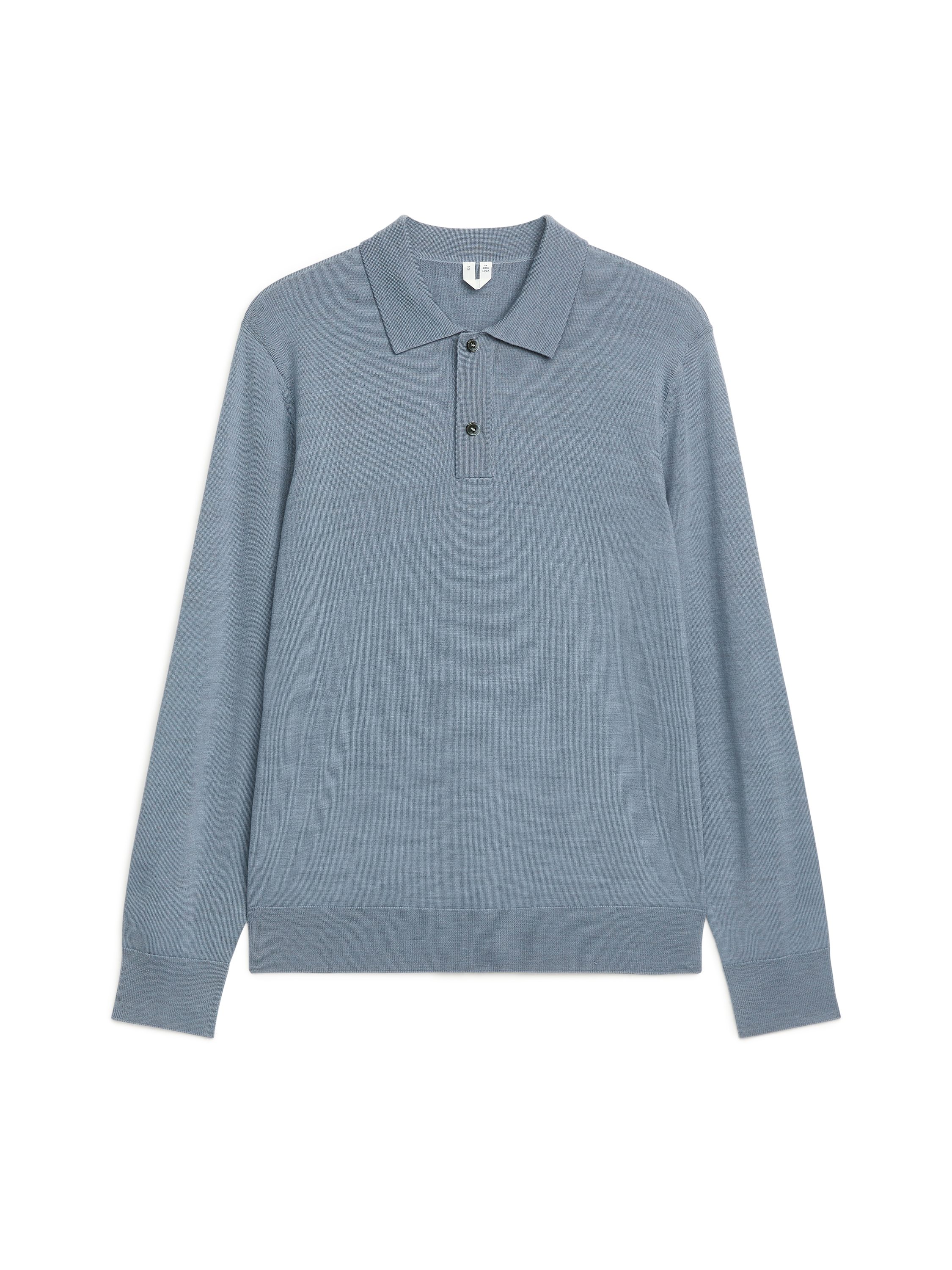 トップス ARKET Merino Polo Jumper Merino Polo Jumper – Black – Men – ARKET WW