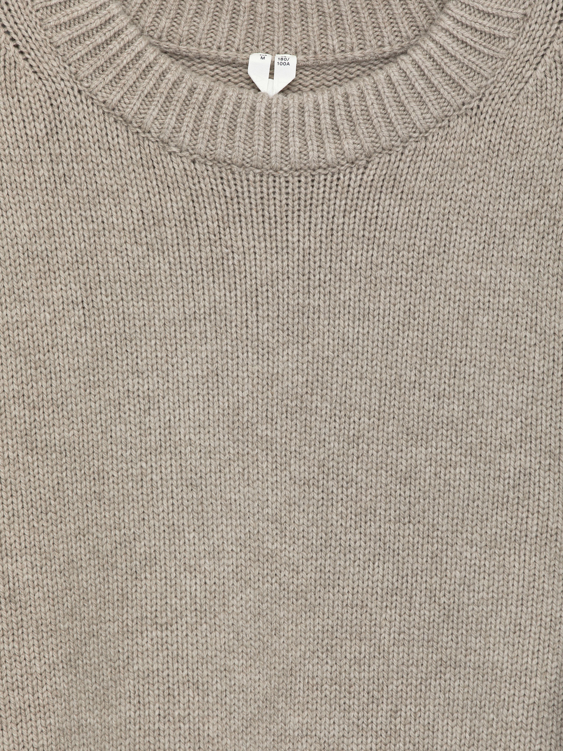 Pull en maille de laine épaisse - Beige chiné - Relaxed fit - Homme - StillMedia/DescriptiveDetail - 2