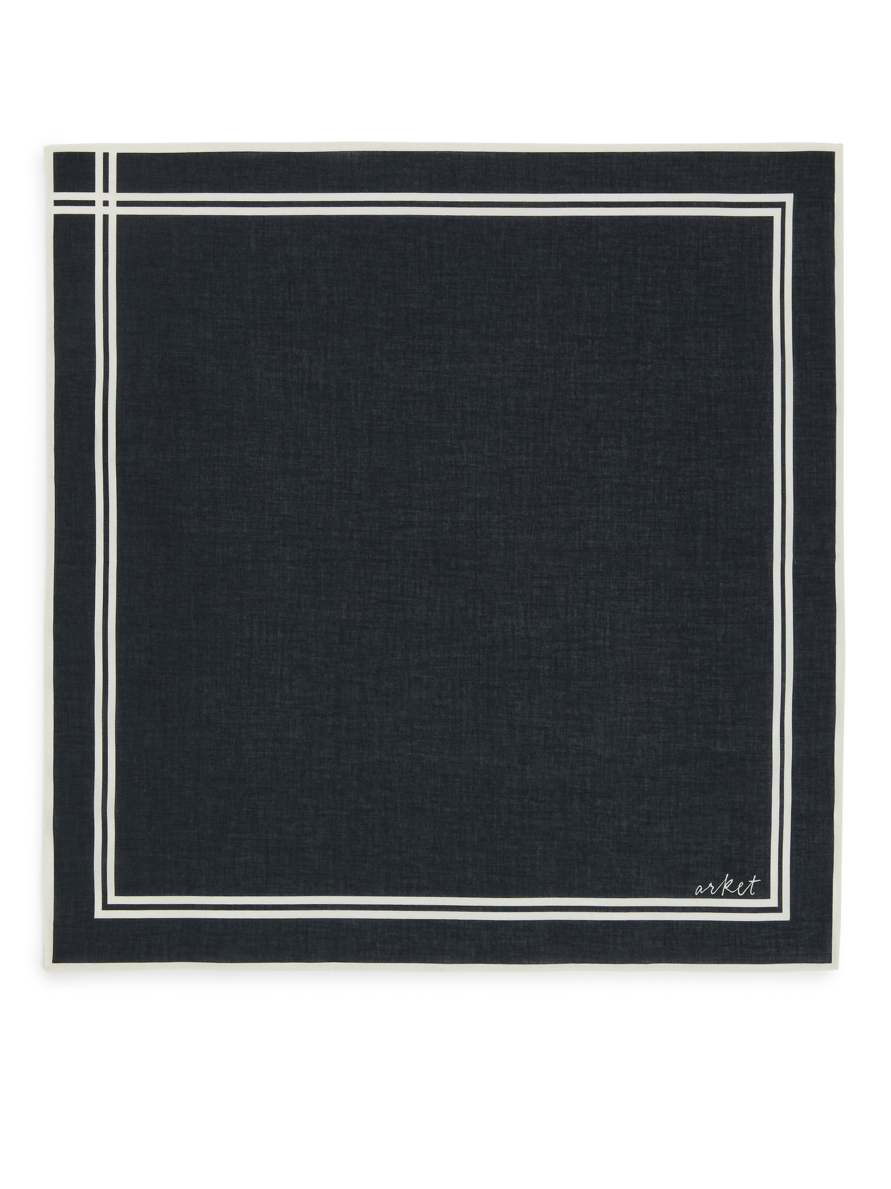 Bandana en coton - Bleu foncé/Blanc cassé - Homme - StillMedia/DescriptiveStillLife - 2