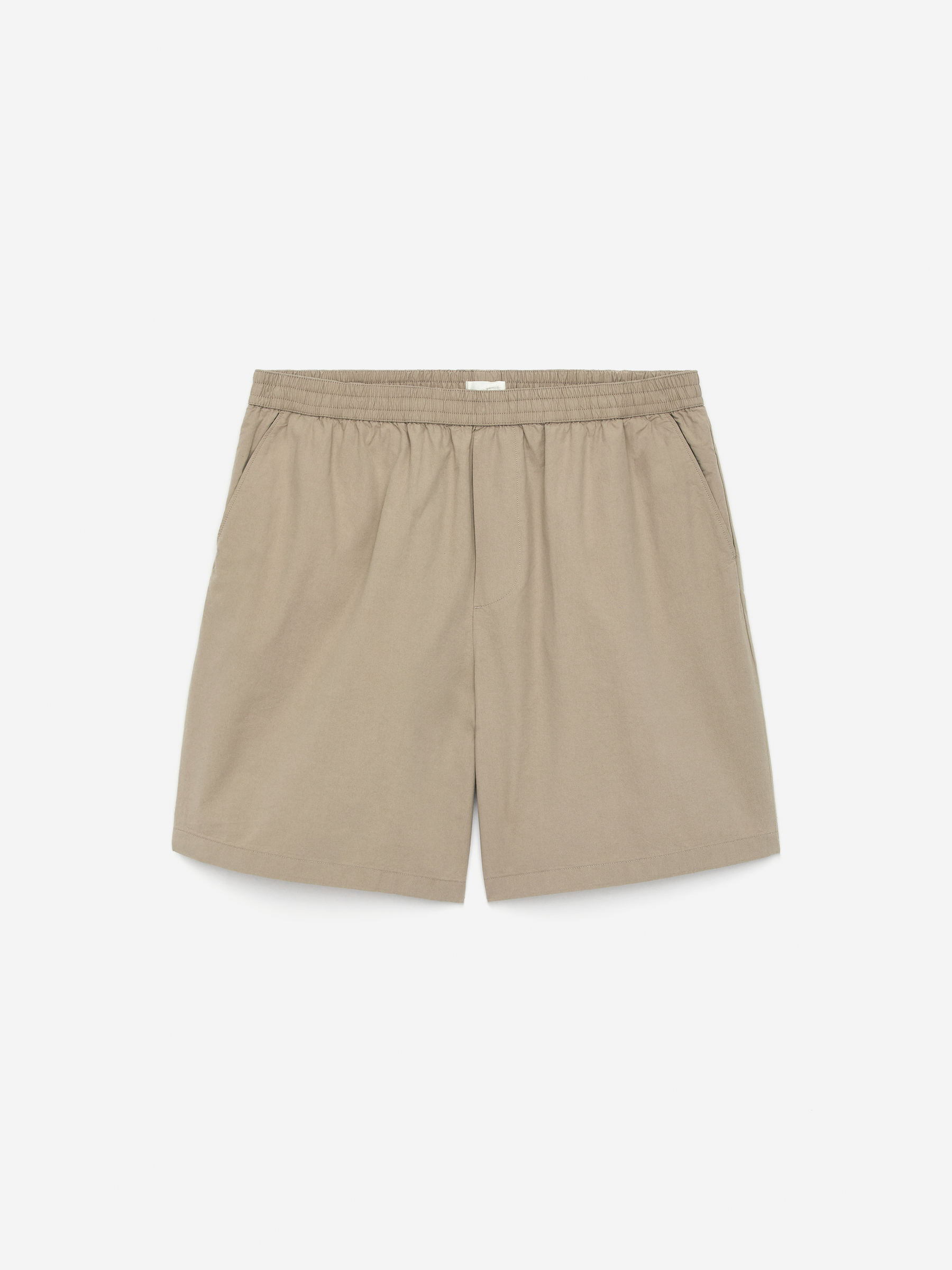 Cotton Shorts-#A49B8B-15466