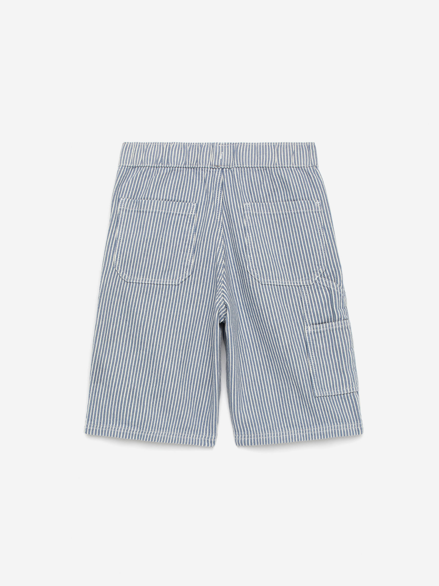 Striped shorts - Blue/White - Regular fit - Children - StillMedia/DescriptiveStillLife - 1