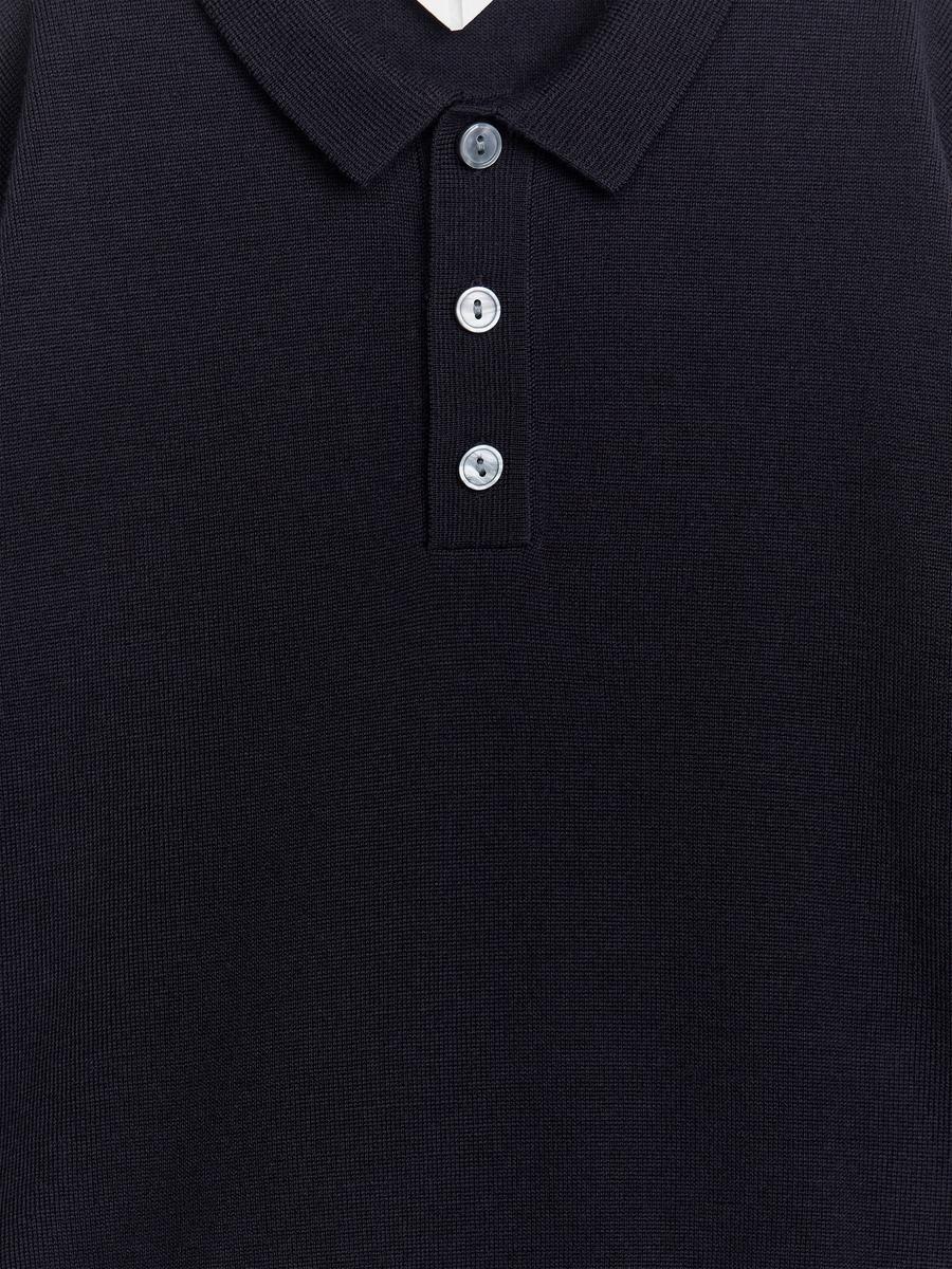 Wool Polo Jumper-#4C5164-3937