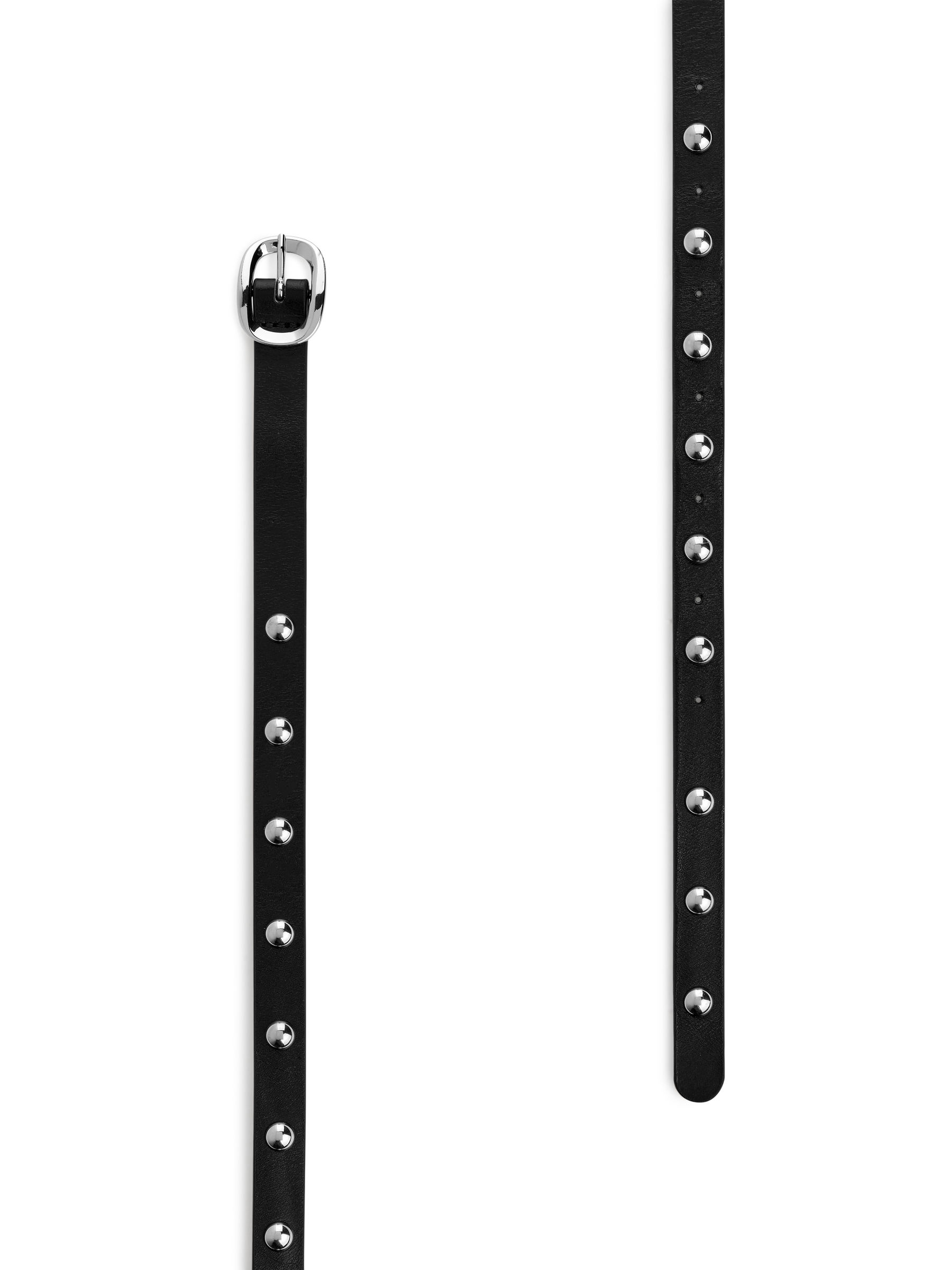 Skórzany pasek z ćwiekami - Czarny - Women - StillMedia/DescriptiveDetail - 1