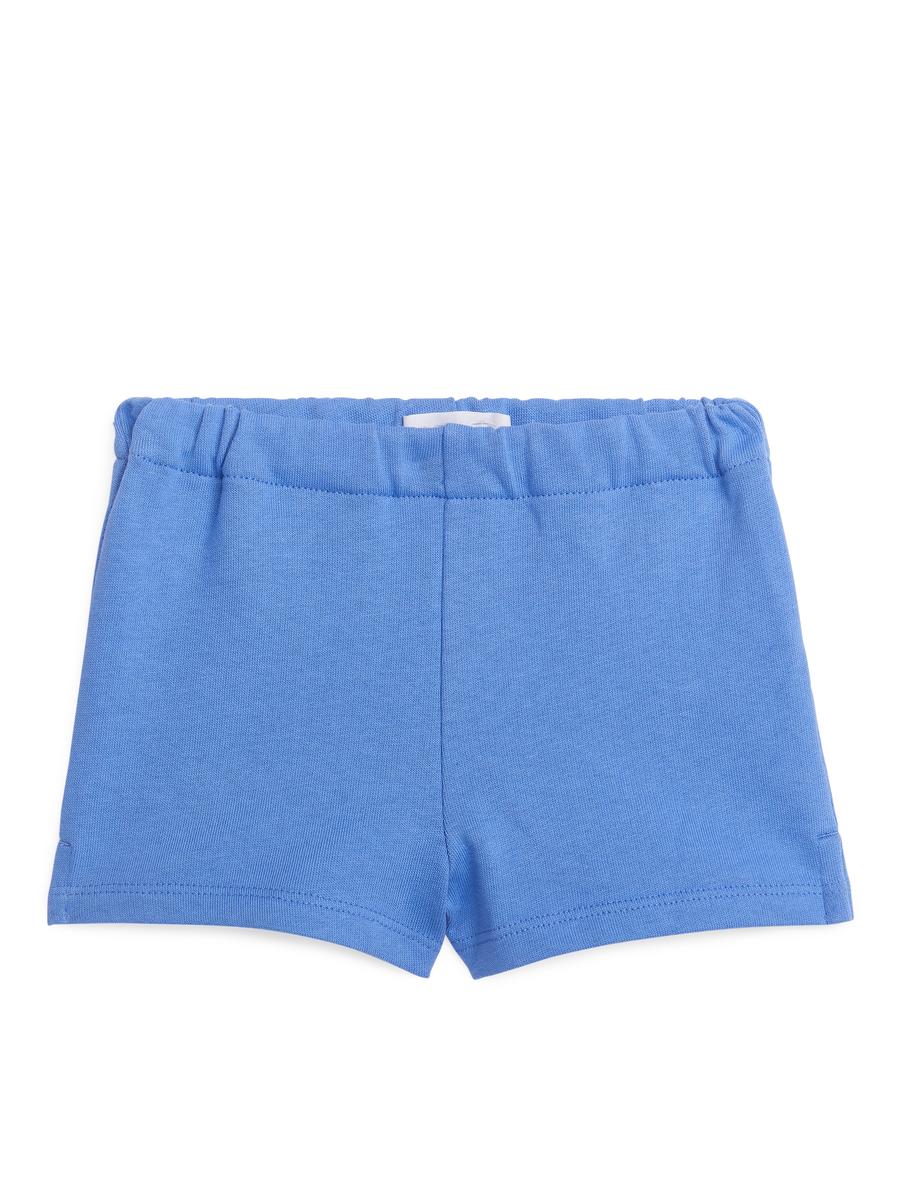 Shorts aus Baumwollfrottee - Blau - Relaxed Fit - Children - 1074149006