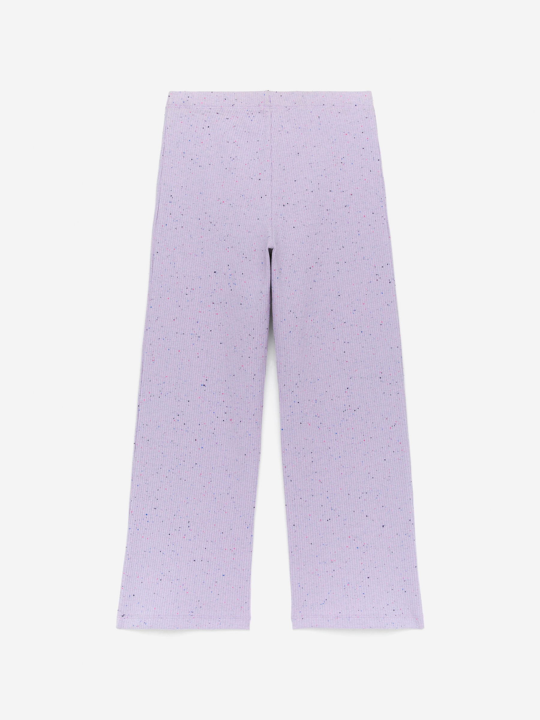 Rib Cotton Trousers-#BFAED2-15149