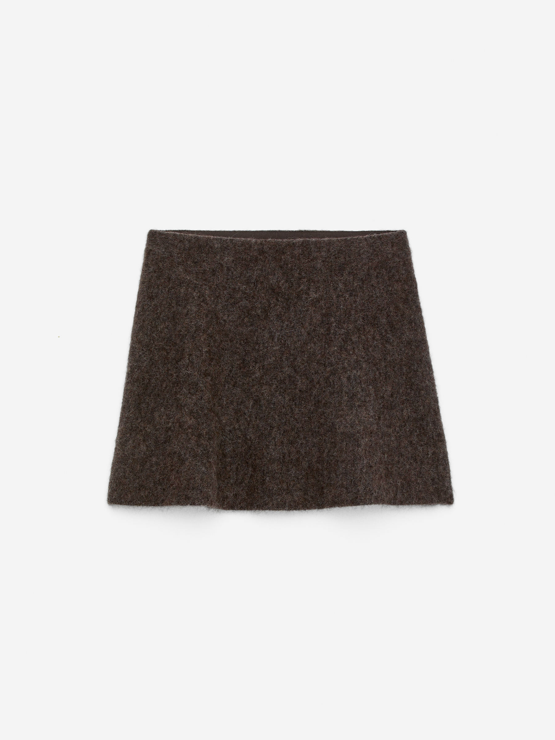 Kjol i alpacka och ull - Brun - Loose fit - Women - StillMedia/DescriptiveStillLife - 2