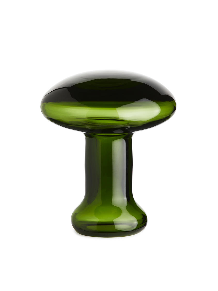 Champignon en verre-Vert-13091