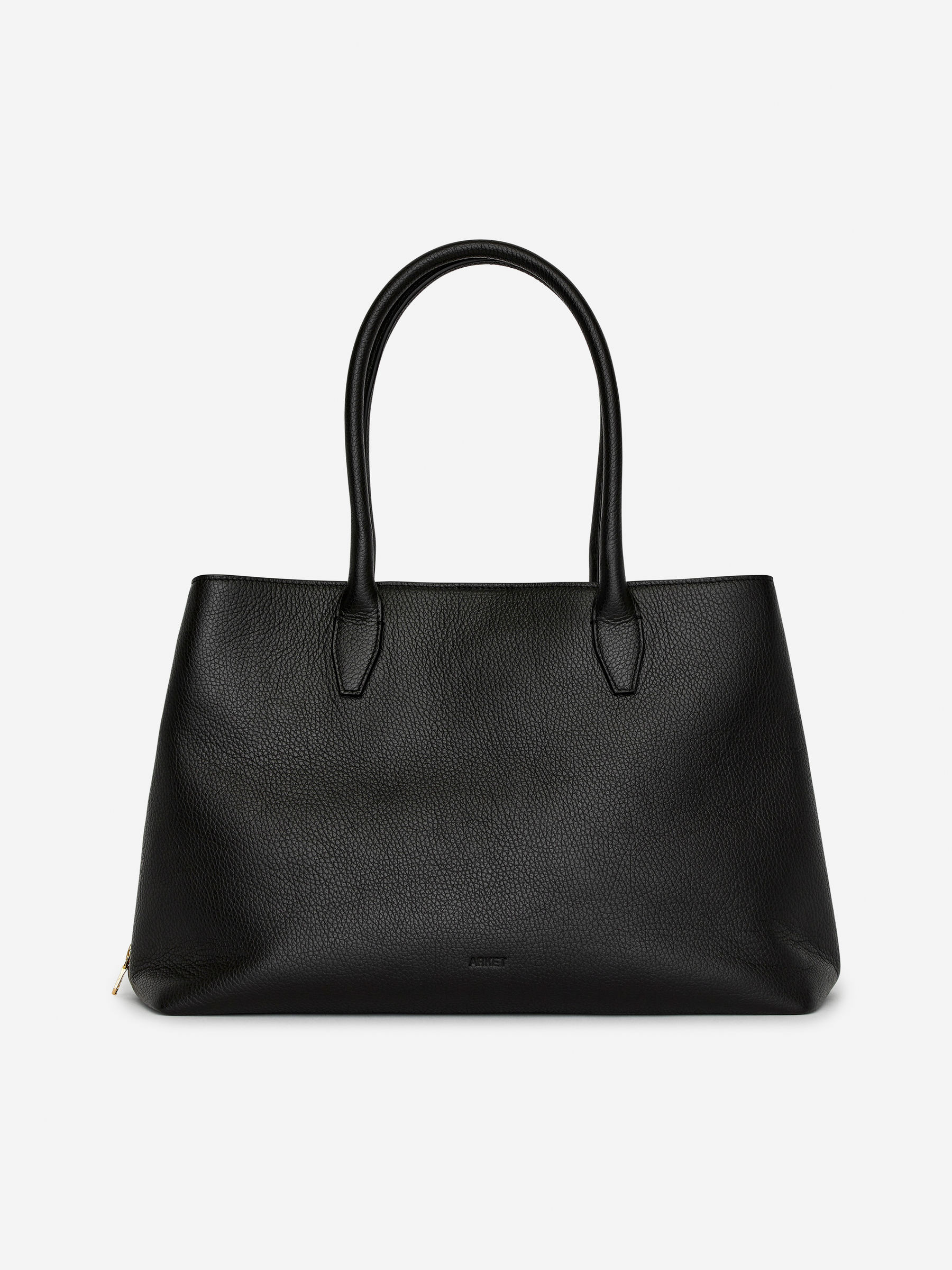 Top-Handle Leather Bag - Black - Women - StillMedia/DescriptiveStillLife - 5