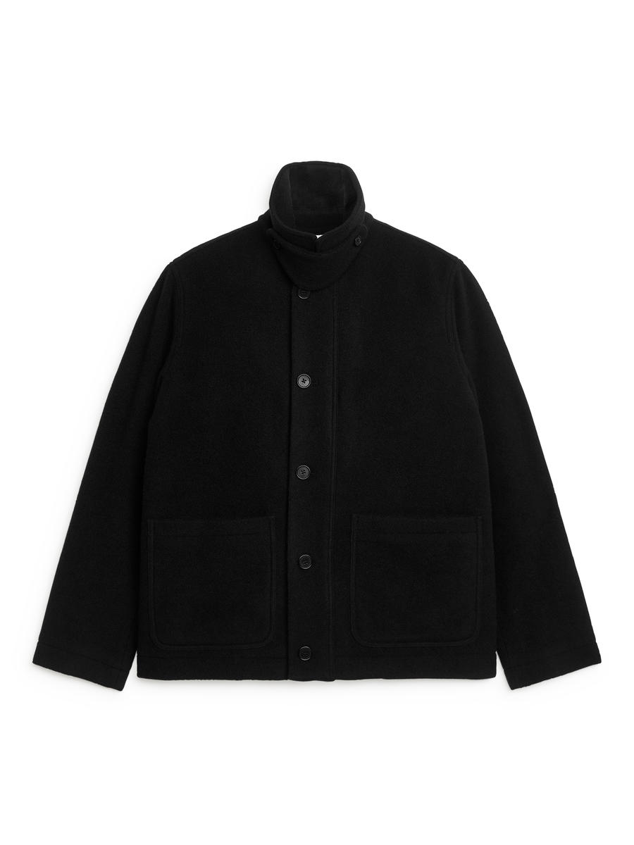 Boxy wool jacket on sale