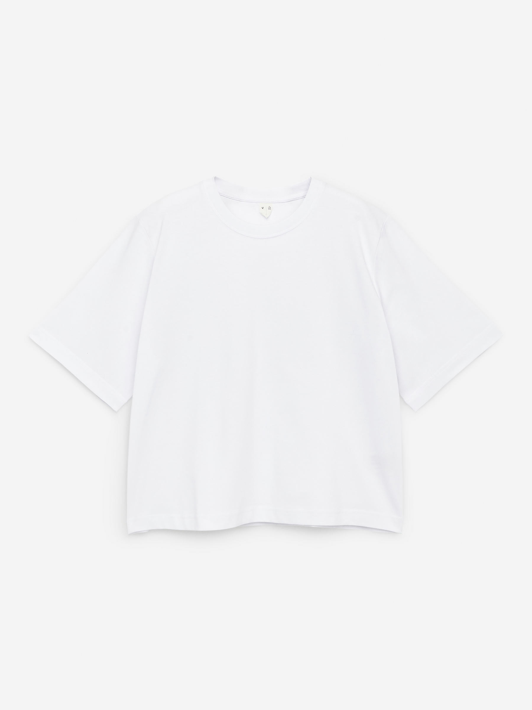 T-shirt en tissu lourd ALBA-Blanc-14955