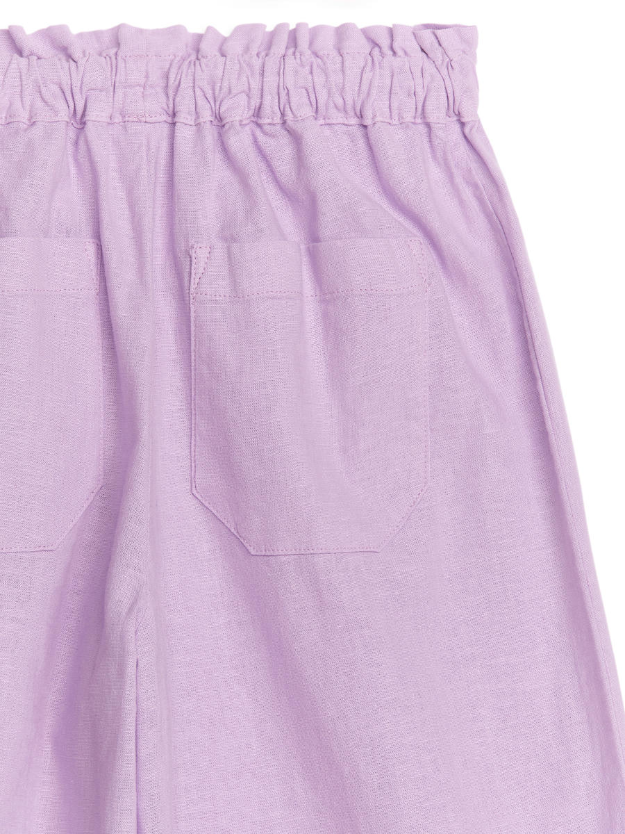 Relaxed Linen Trousers - Lilac - Loose fit - Children - 1211337001