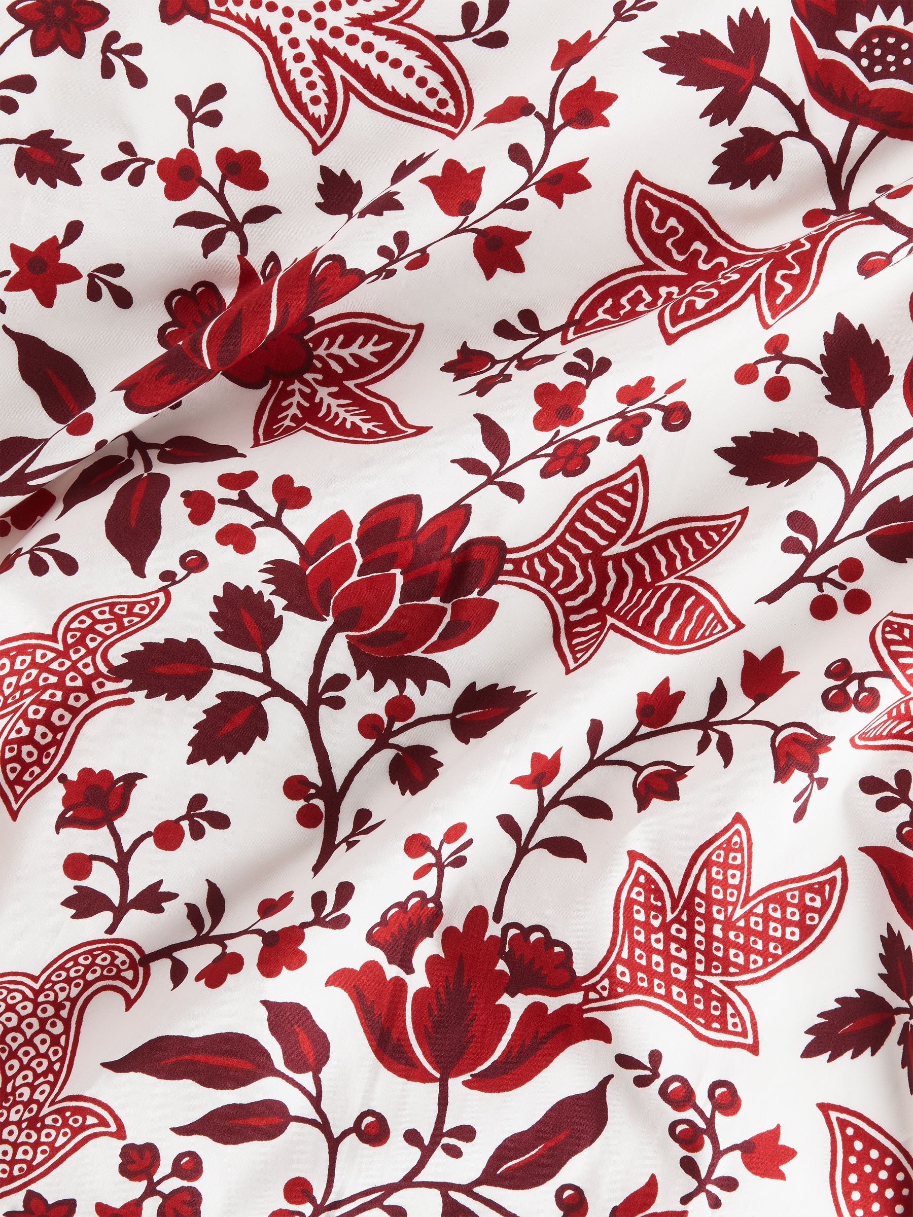 Cotton Table Cloth 145 x 250 cm - Off White/Red - Homeware - StillMedia/DescriptiveDetail - 1