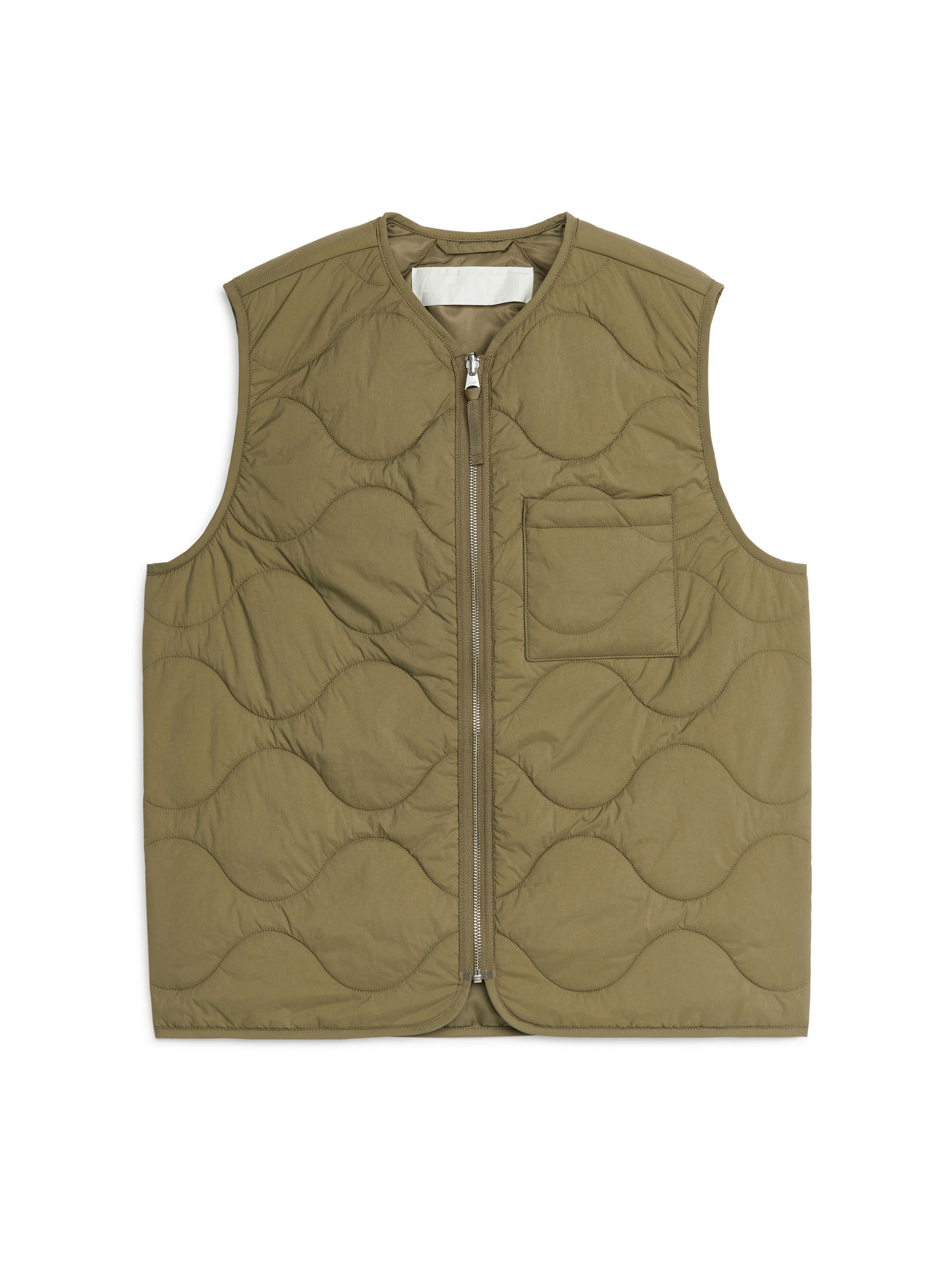 2-in-1 Quilted Liner Vest - Khaki Green - Regular fit - Men - StillMedia/DescriptiveStillLife - 3