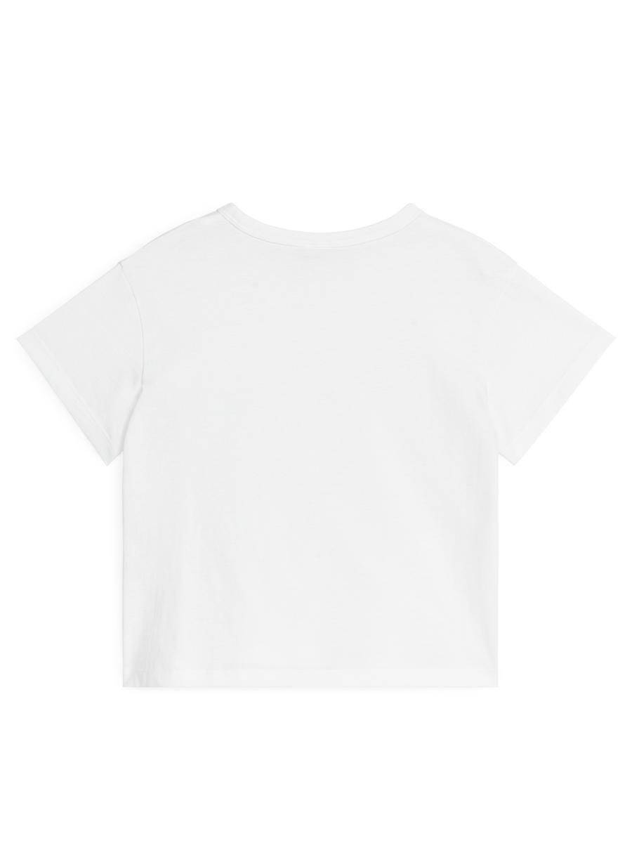 Crew-Neck T-shirt-White-7338