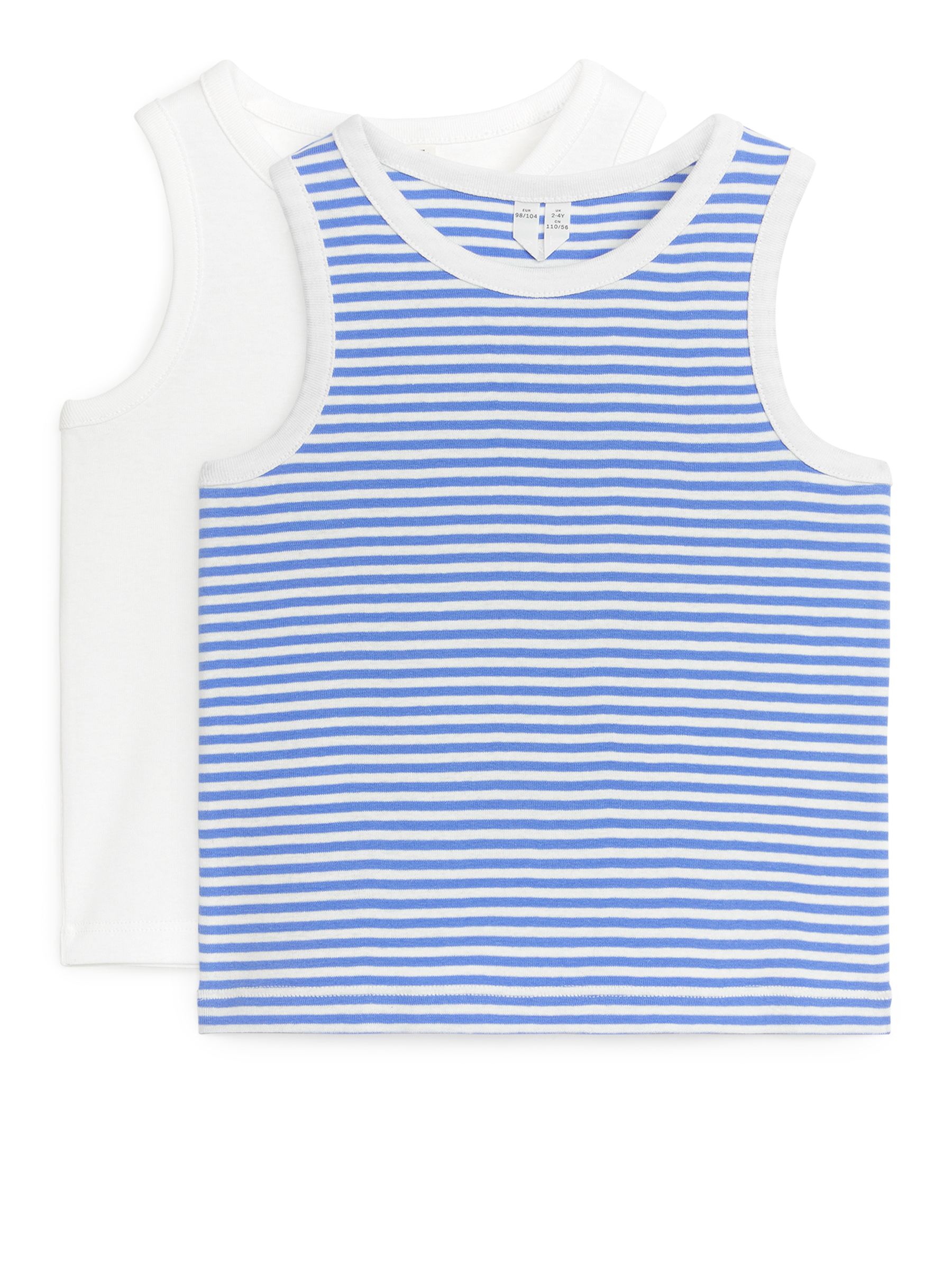 Set da 2 canotte - Bianco/Blu - Regular fit - Children - StillMedia/DescriptiveStillLife - 2