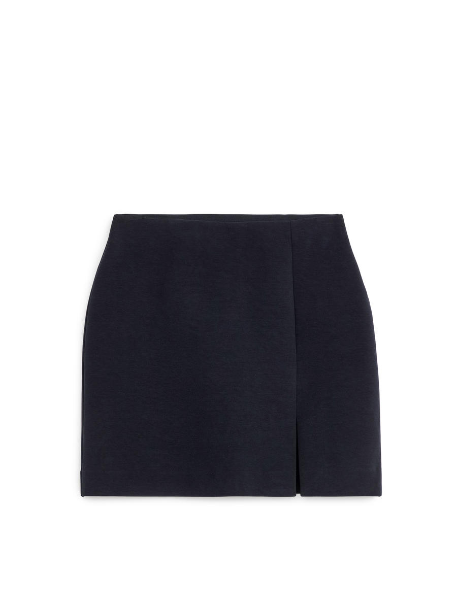 Mini Jersey Skirt - Dark Blue - Regular fit - Women - 1103482010