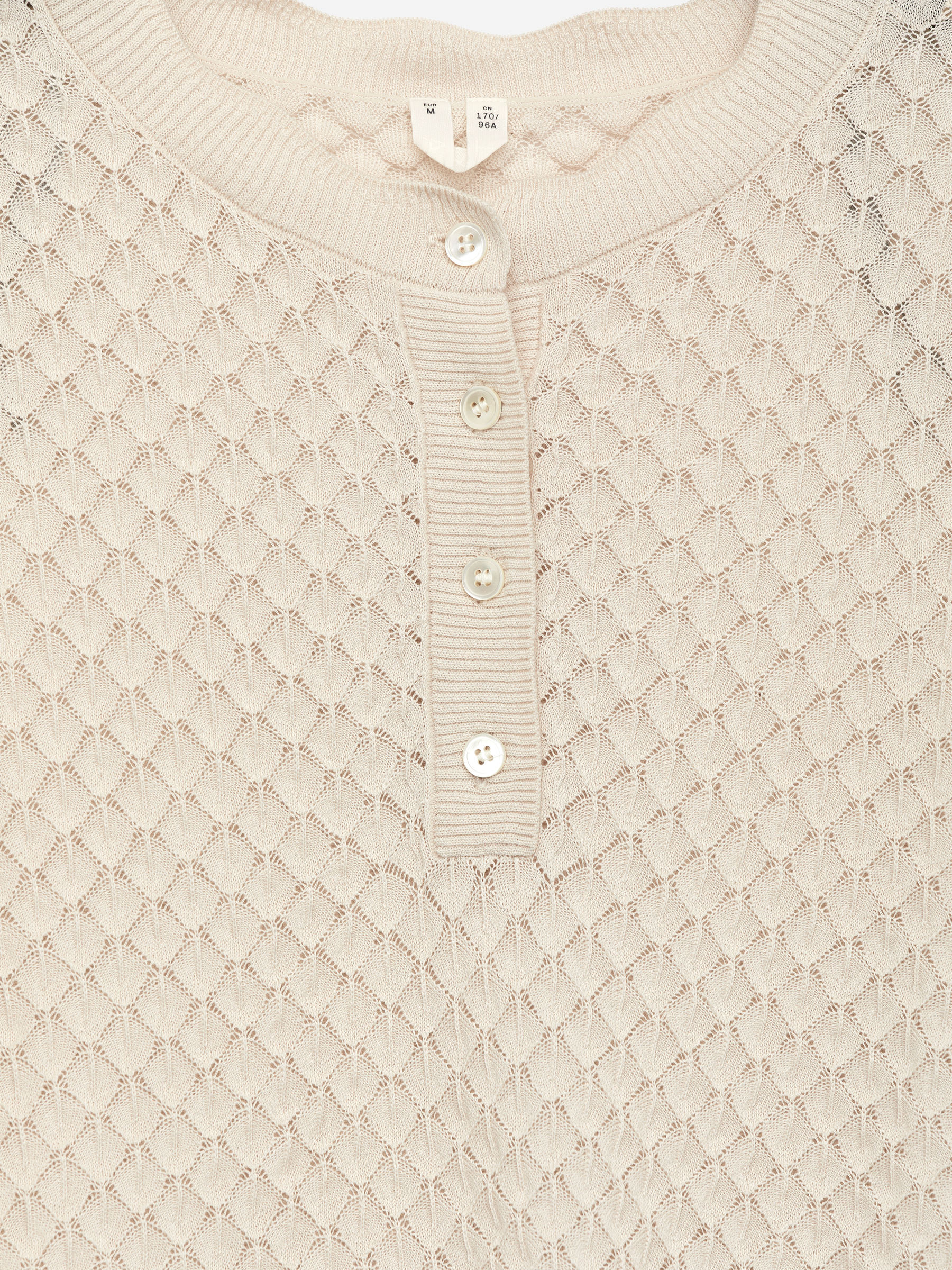 Open-Knit Top - Light Beige - Regular fit - Women - StillMedia/DescriptiveDetail - 1
