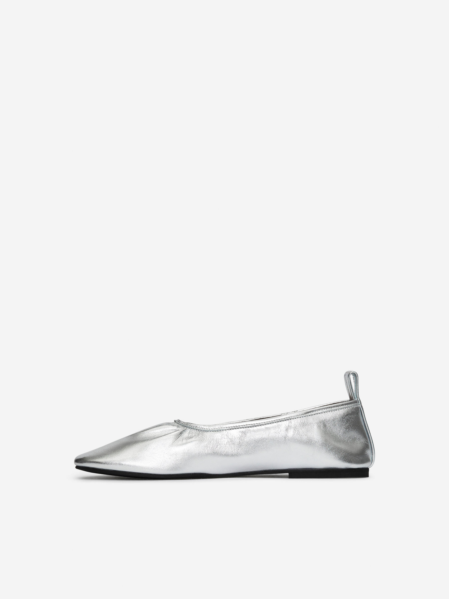 Ballerines en cuir-#DFDEDE-14866