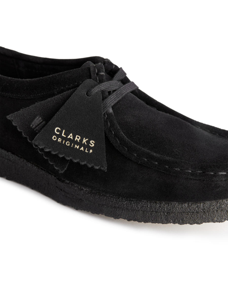 Clarks Wallabee Boots - Black - Women - 1197211001