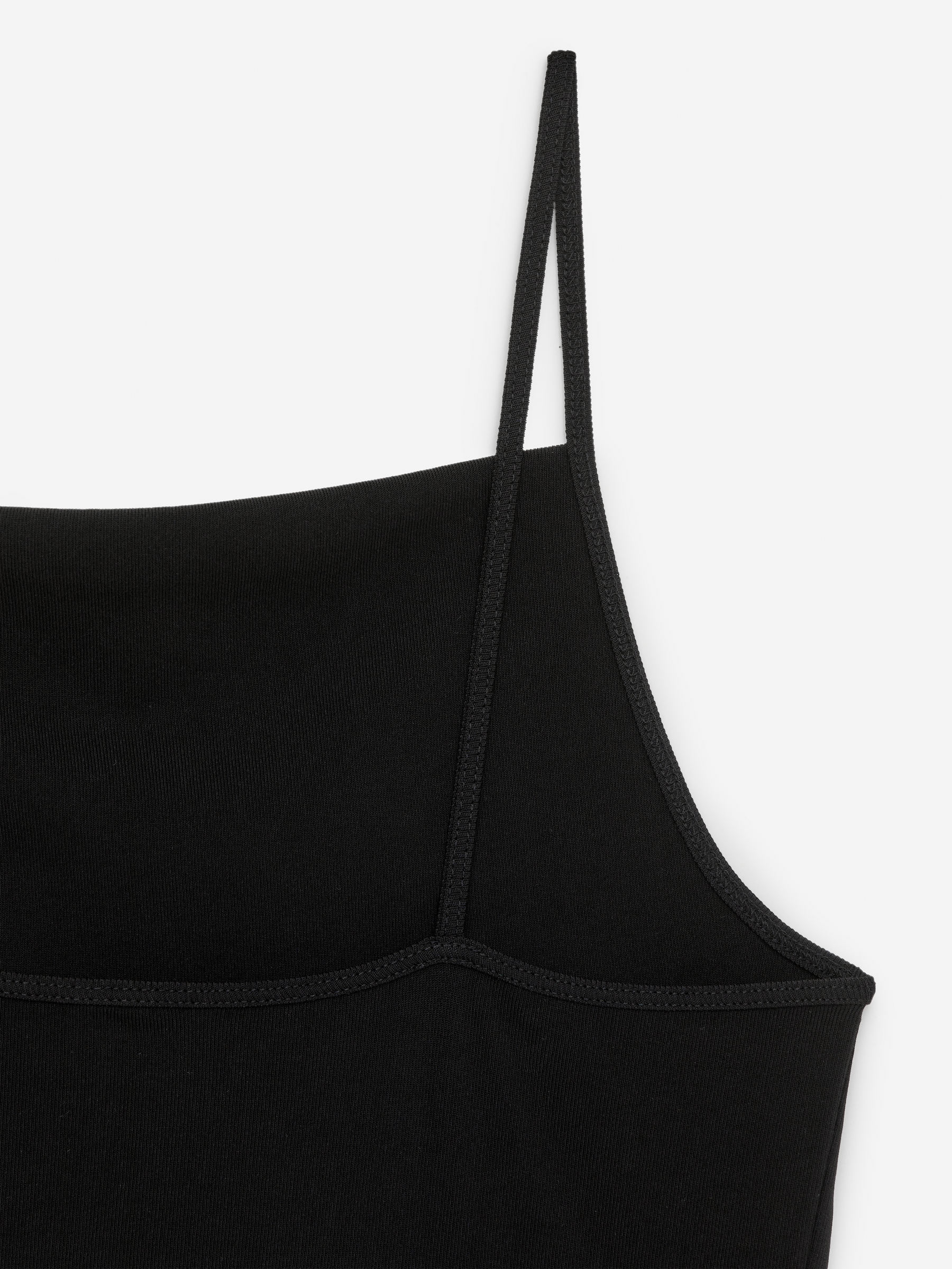 Geripptes Tanktop - Schwarz - Slim Fit - Damen - StillMedia/DescriptiveDetail - 1