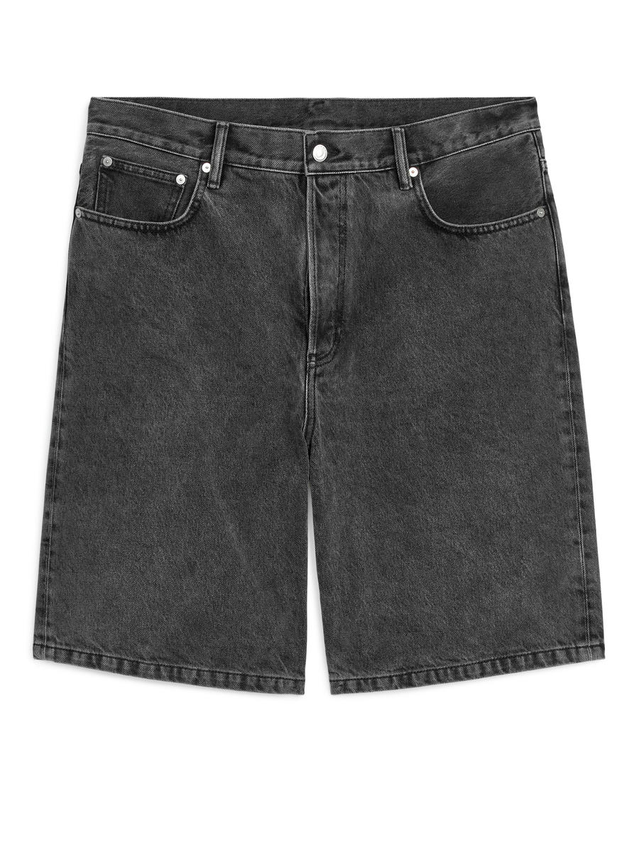 Relaxed Denim Shorts Dark Grey Men ARKET DK