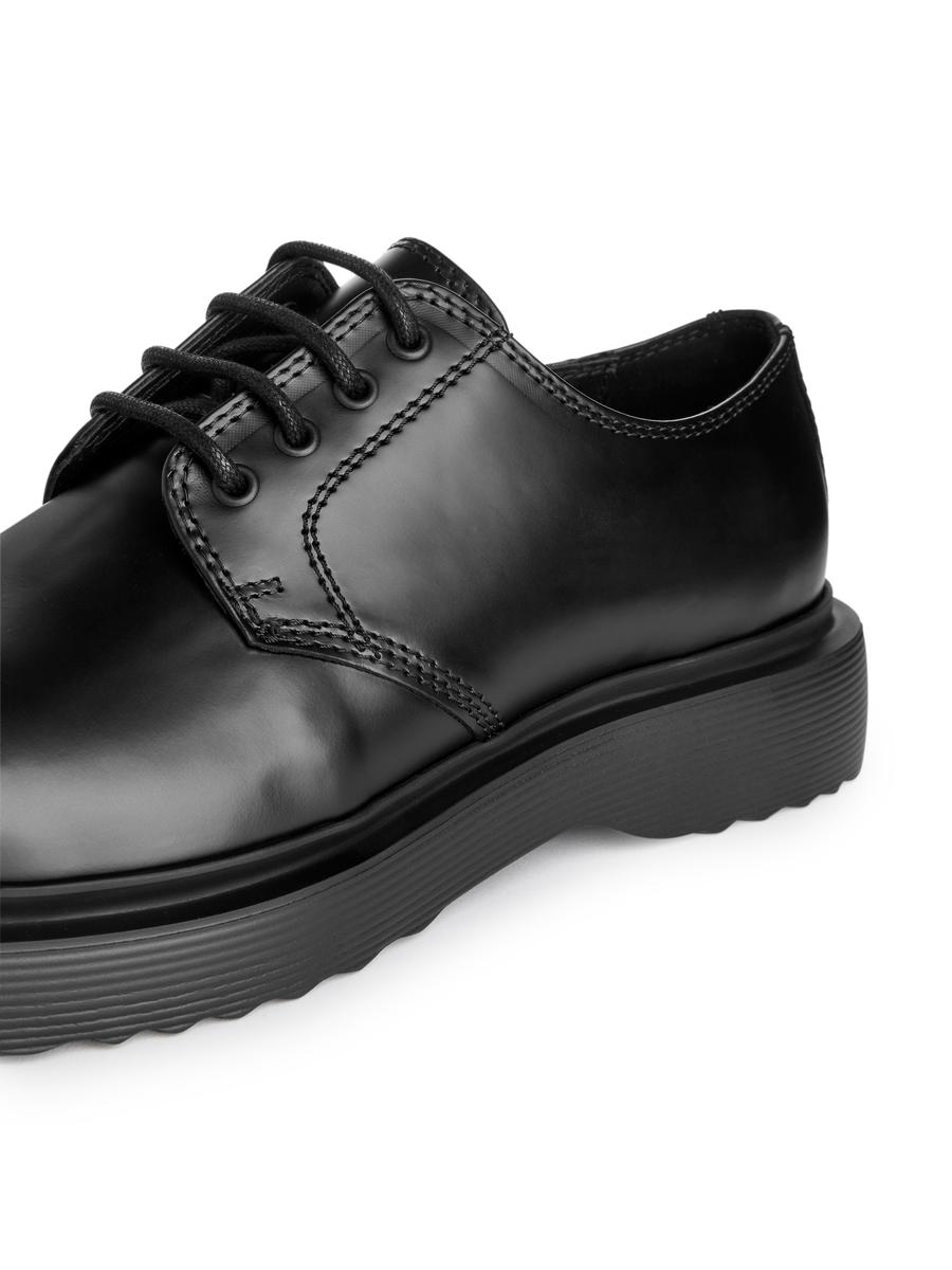 Chunky Leather Derby Shoes - Black - Men - 1090622001