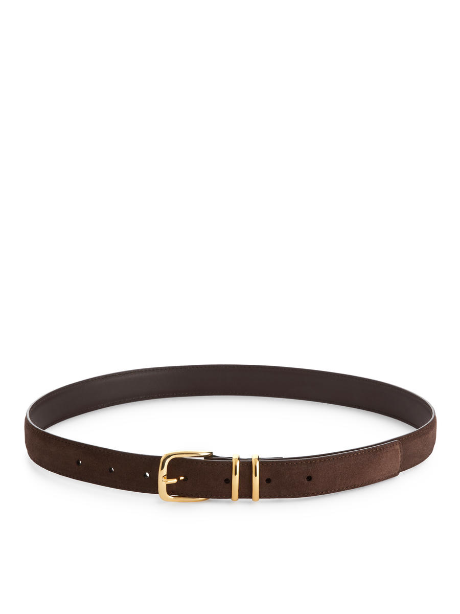 Ceinture en daim Marron fonce Femme ARKET FR