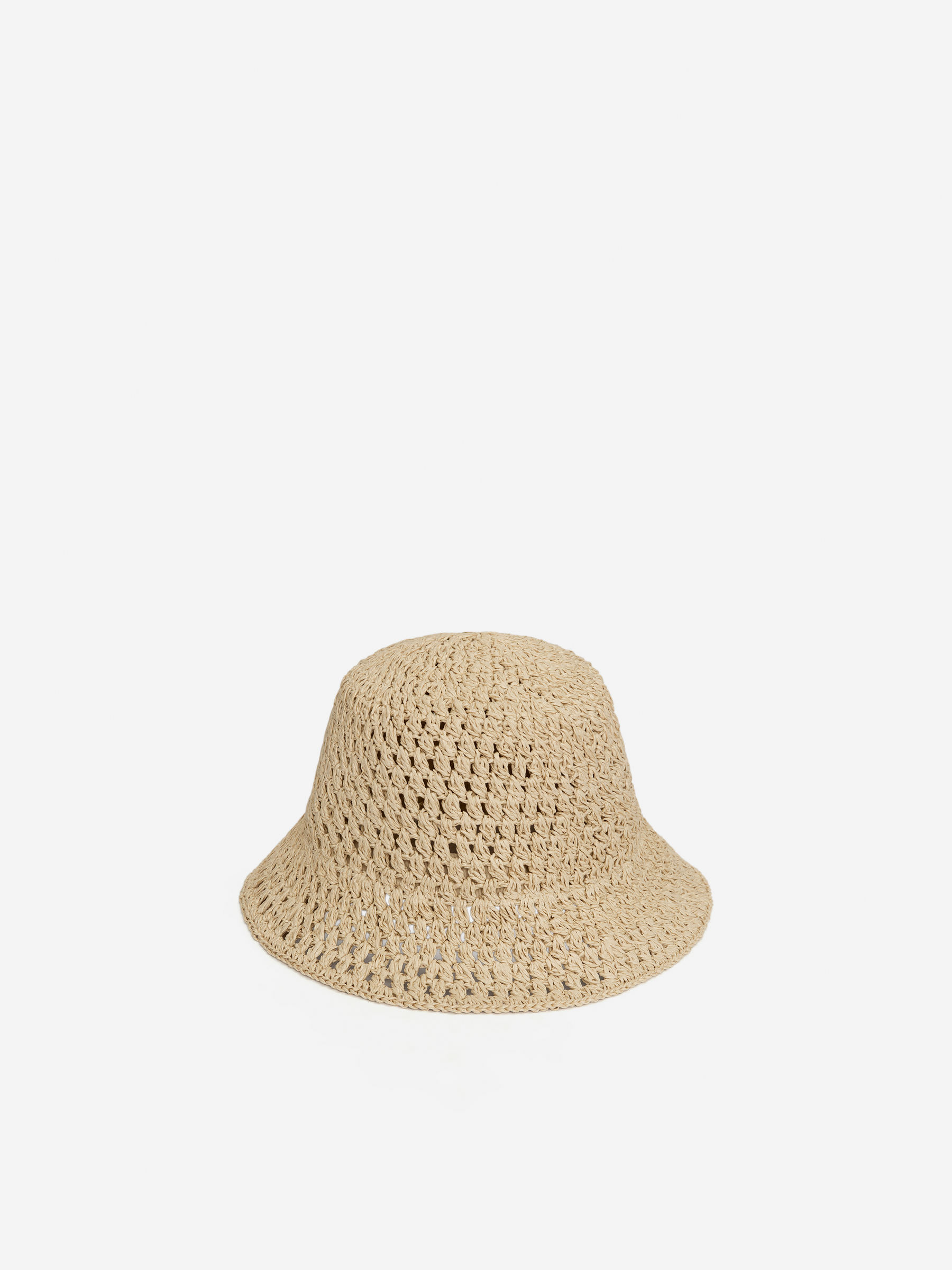 Straw Bucket Hat - Beige - Women - StillMedia/DescriptiveStillLife - 3
