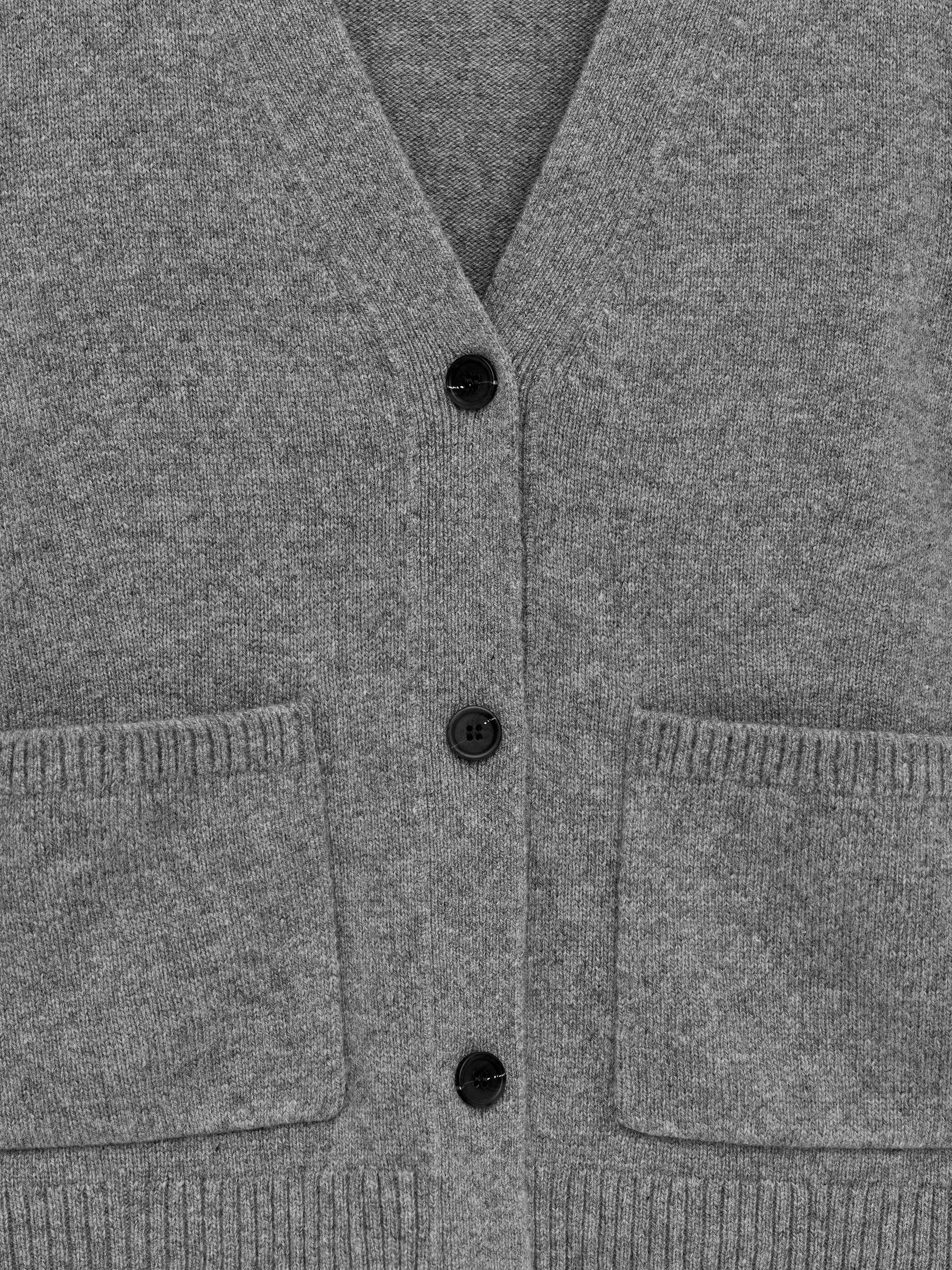 Wool Cardigan - Grey - Slim fit - Women - StillMedia/DescriptiveDetail - 2