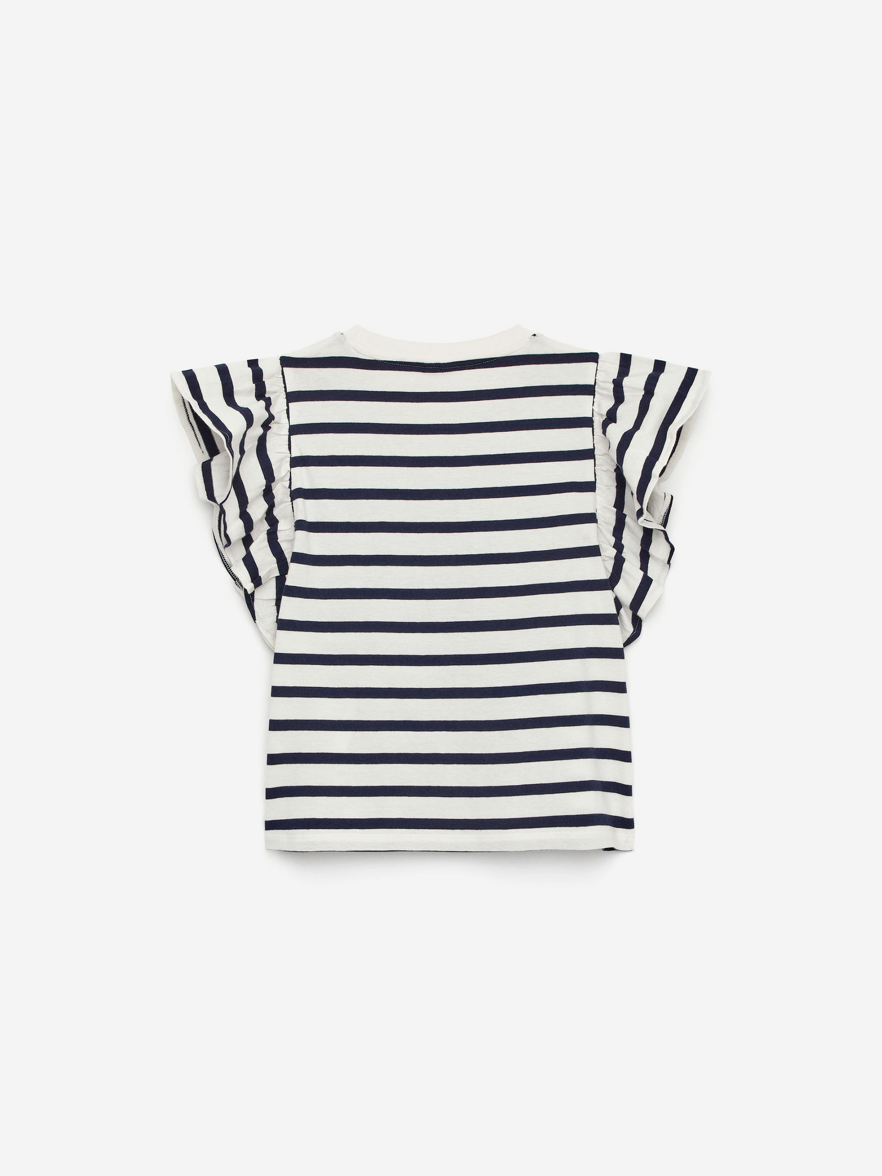 Frill Top - Dark Blue/White - Regular fit - Children - StillMedia/DescriptiveStillLife - 2