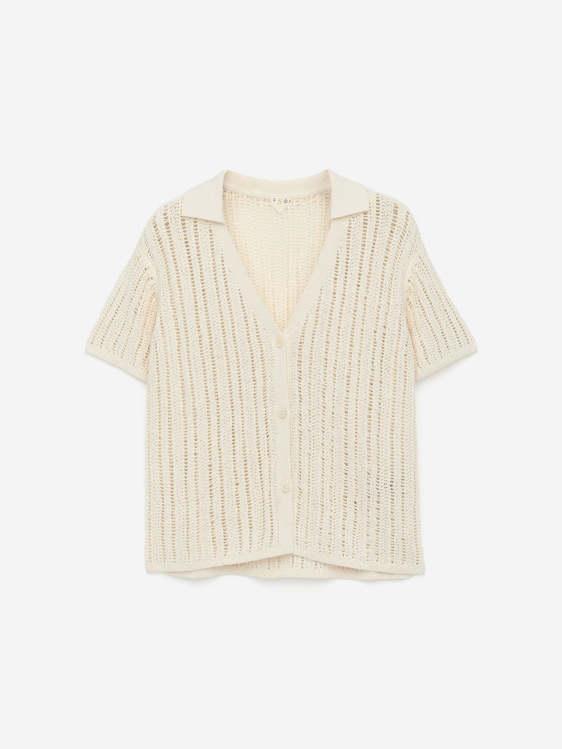 Open-Knit Top-#F4F3E9-15241