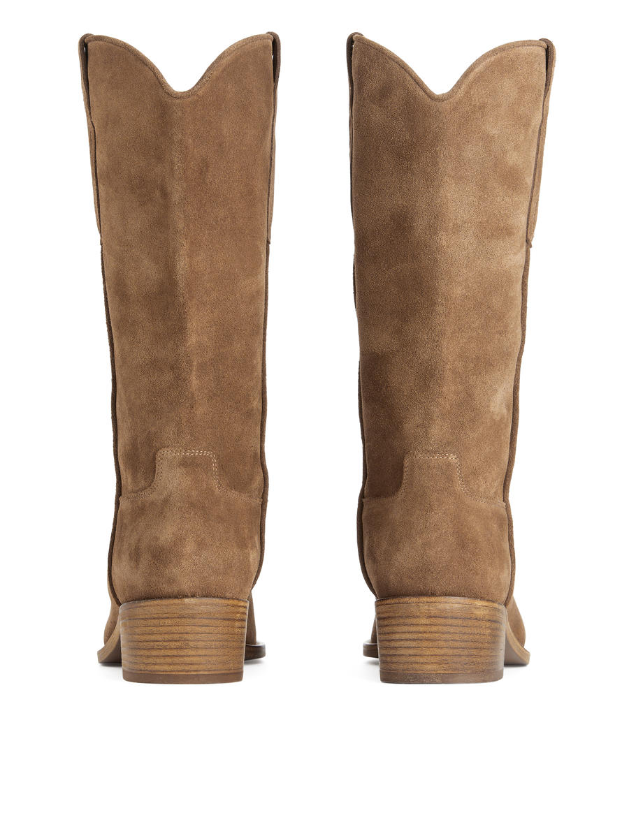 Suede Boots - Brown - Women - 1195946002