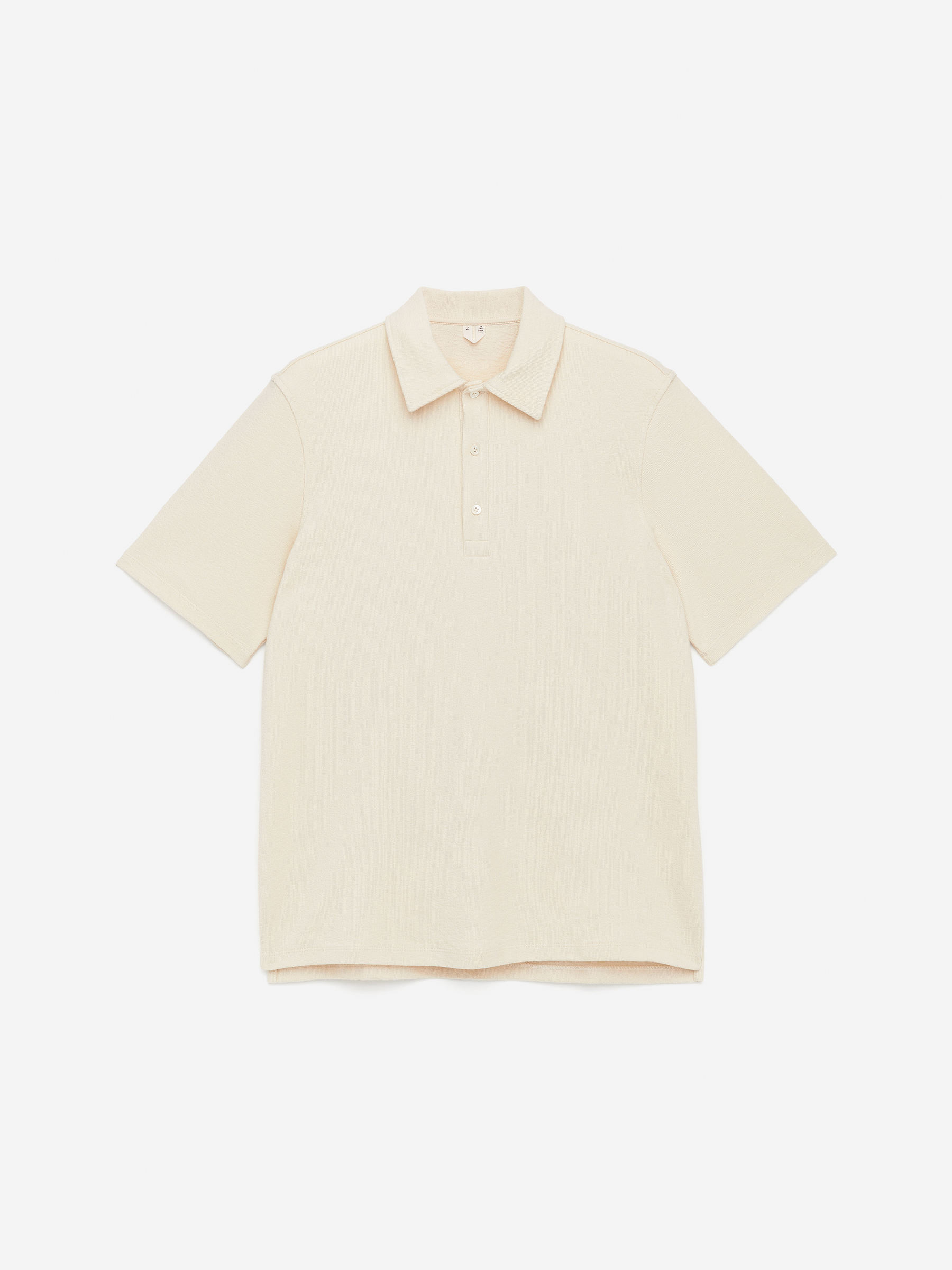 Short-Sleeve Polo Shirt-#EEEDE4-15633