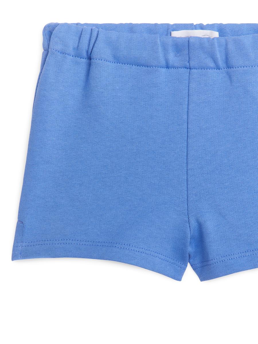 Shorts aus Baumwollfrottee - Blau - Relaxed Fit - Children - 1074149006